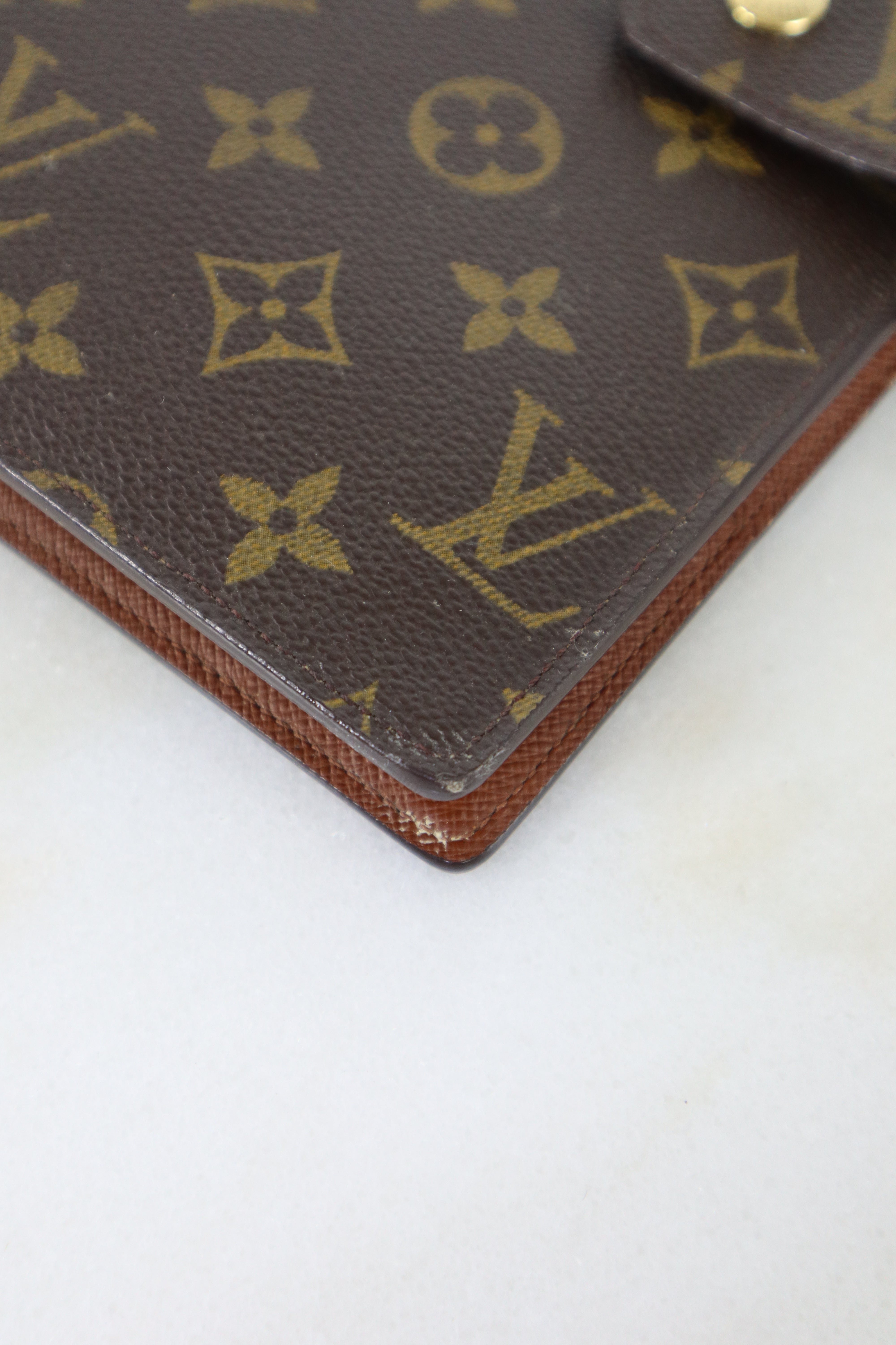 Louis Vuitton Monogram Large Note Book Ring GM Agenda Cover