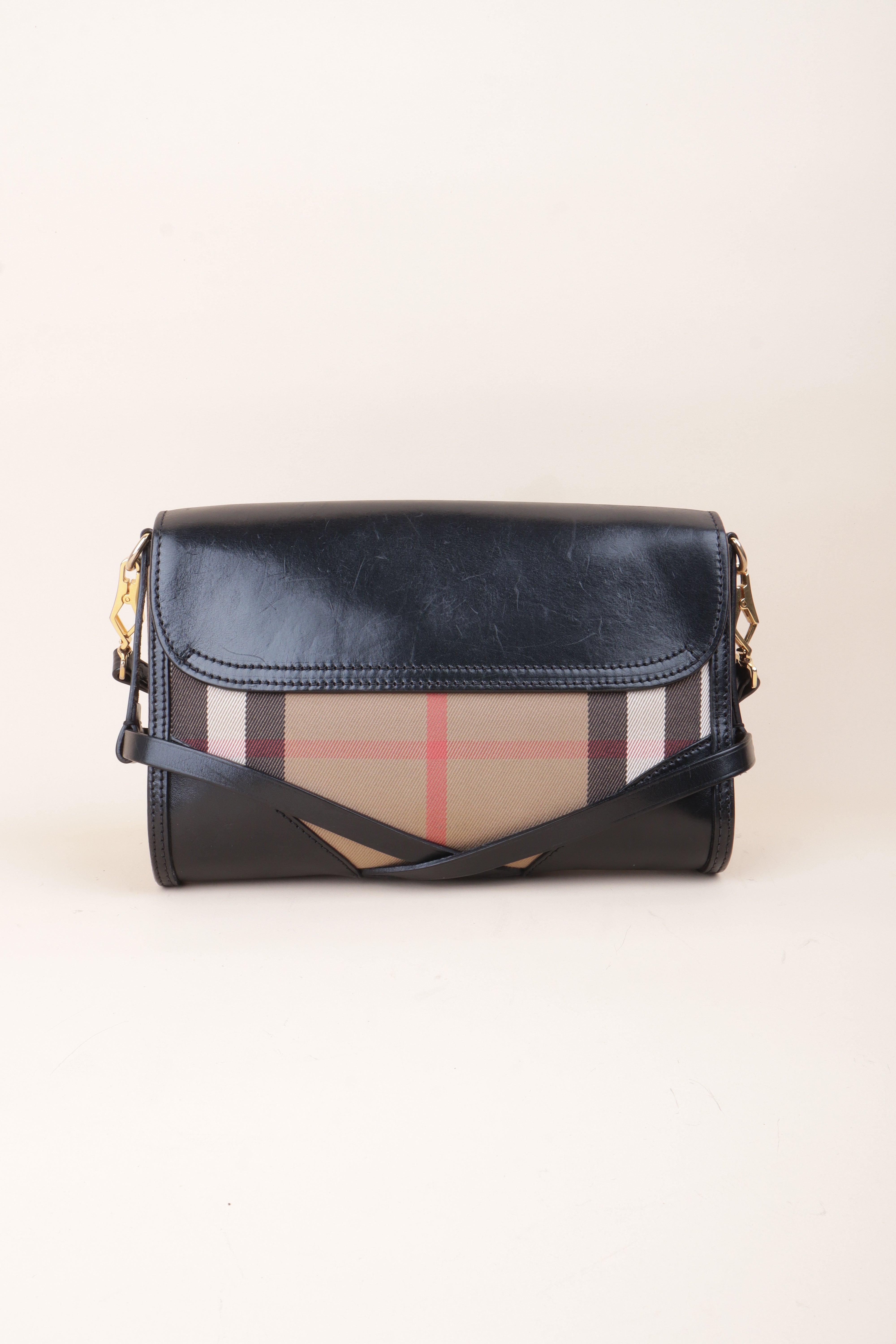 Burberry House Check Bridle Crossbody Abbott Bag