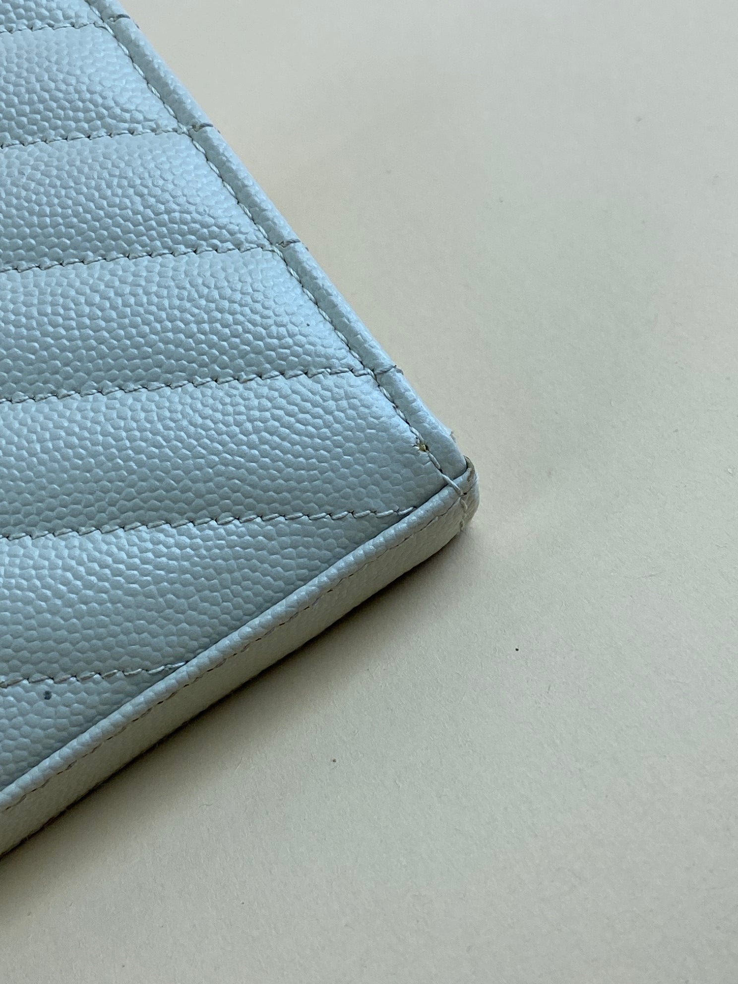 YSL Off White Classic Cassandre Chain Wallet