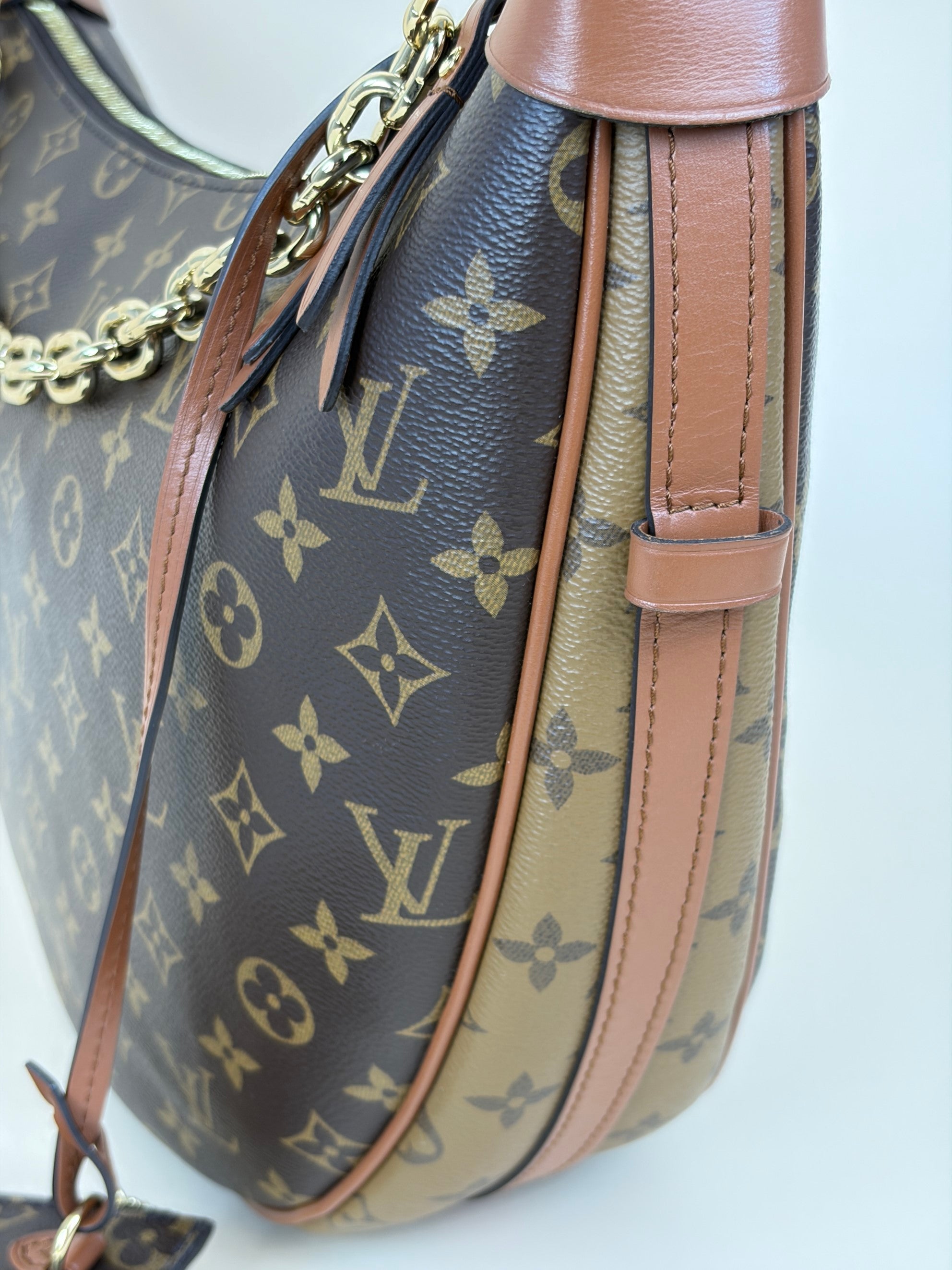 Louis Vuitton Monogram Reverse Loop Hobo Bag