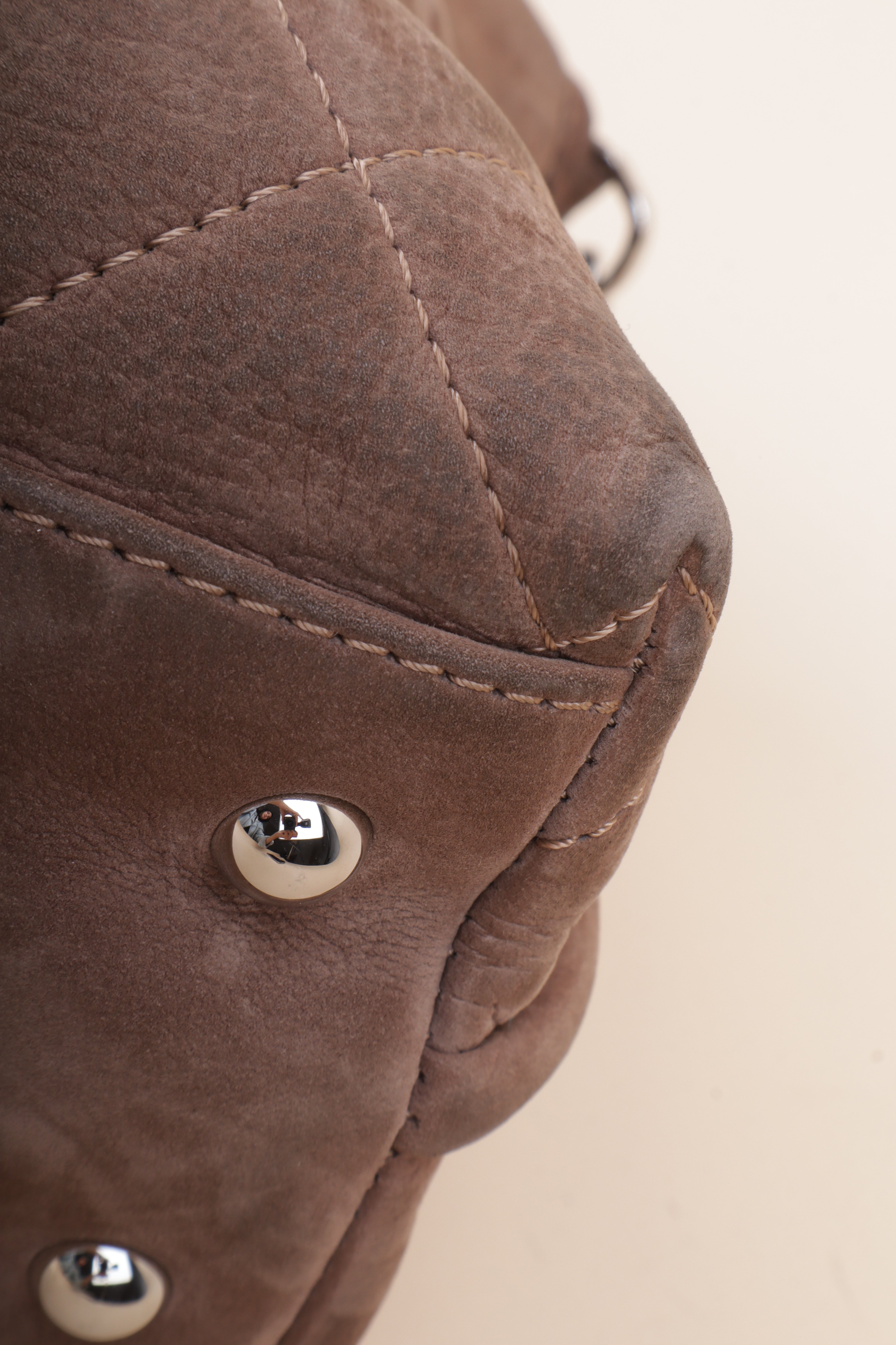 Chanel Brown Large French Riviera Hobo Shoulder Bag