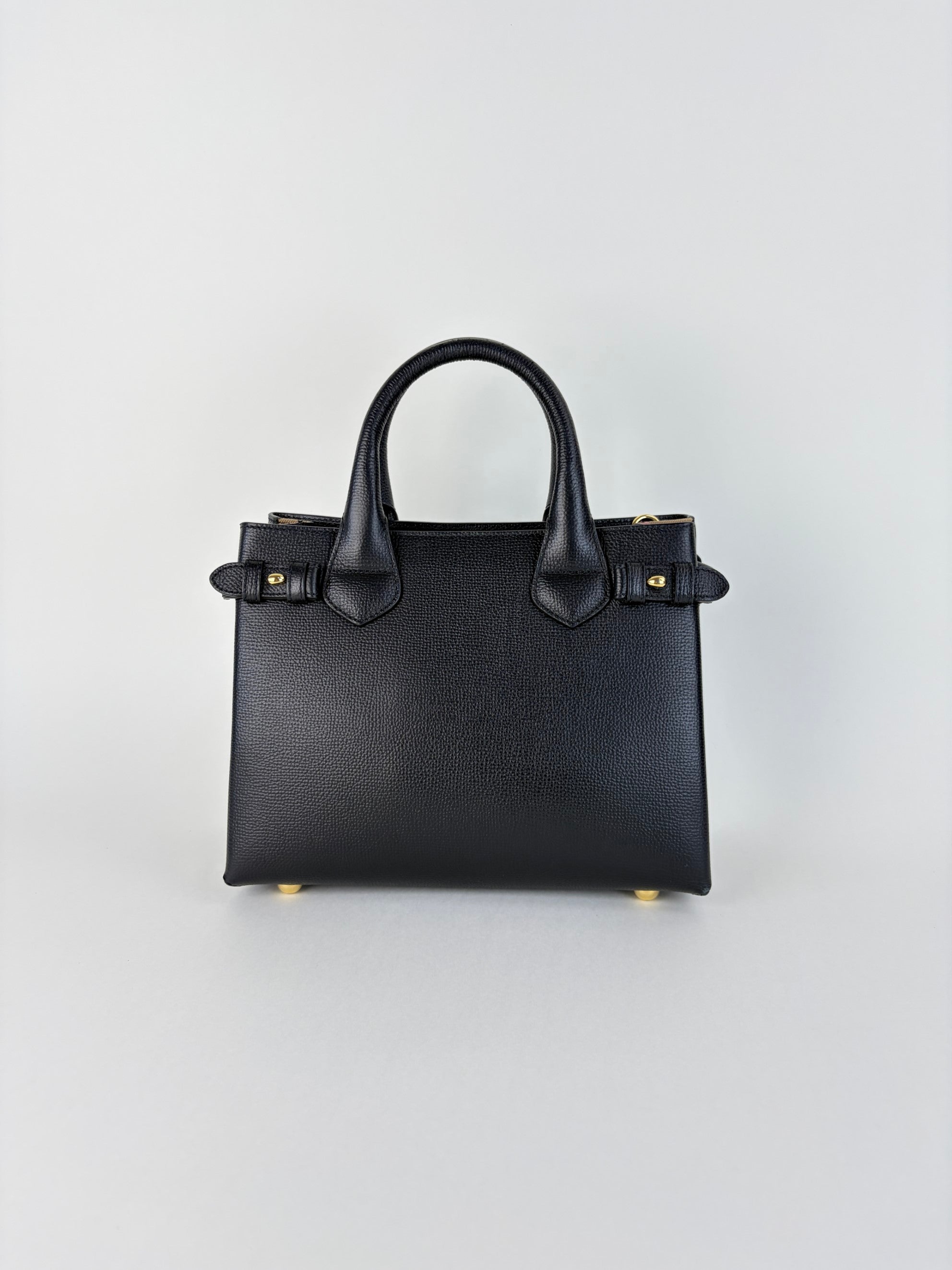 Burberry black Banner small tote Bag
