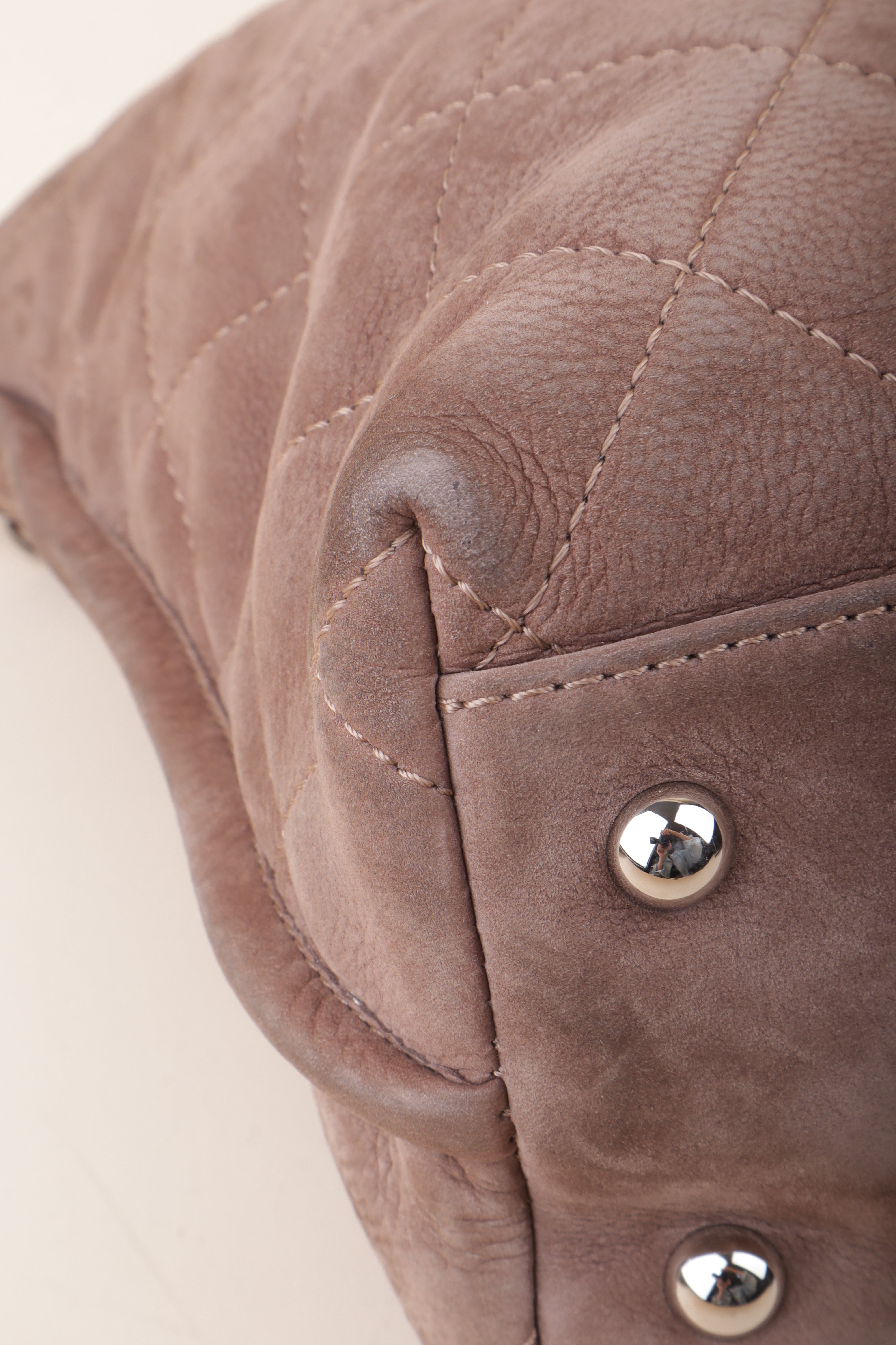 Chanel Brown Large French Riviera Hobo Shoulder Bag