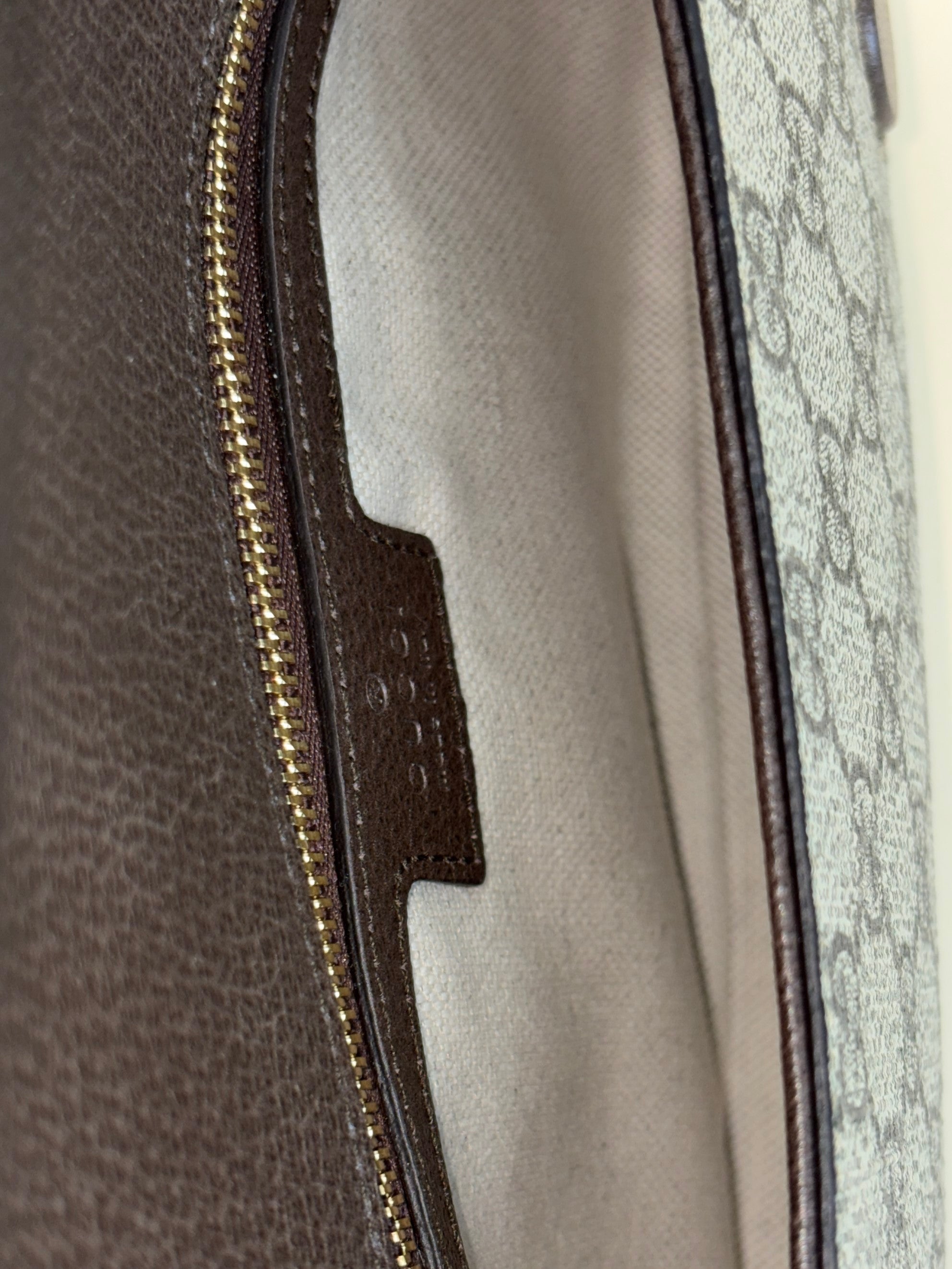 Gucci Ebony New Acero GG Supreme Monogram Blondie Chain Shoulder Flap Bag with Strap