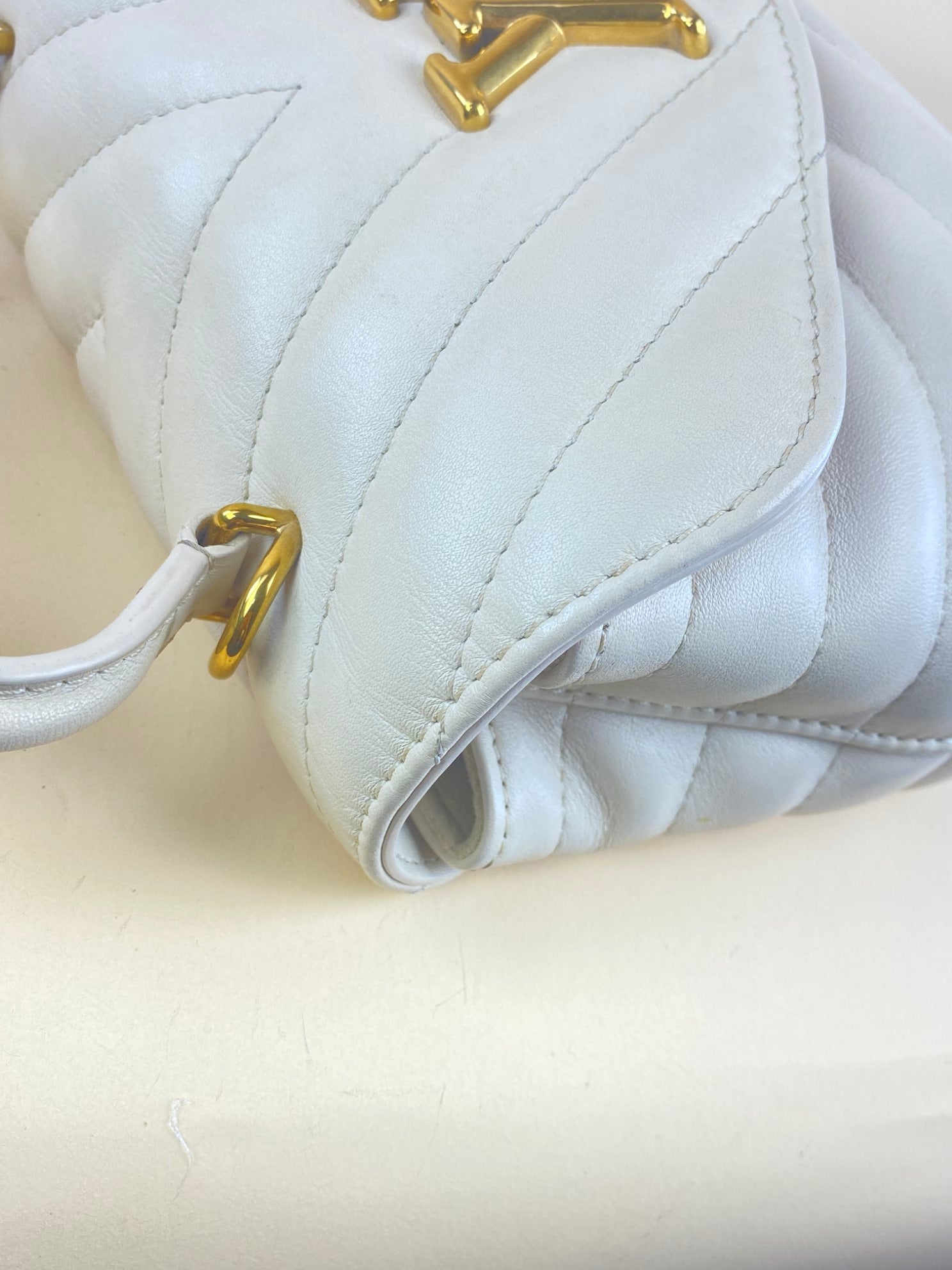 Louis Vuitton Beige Hold Me New Wave Top Handle Bag