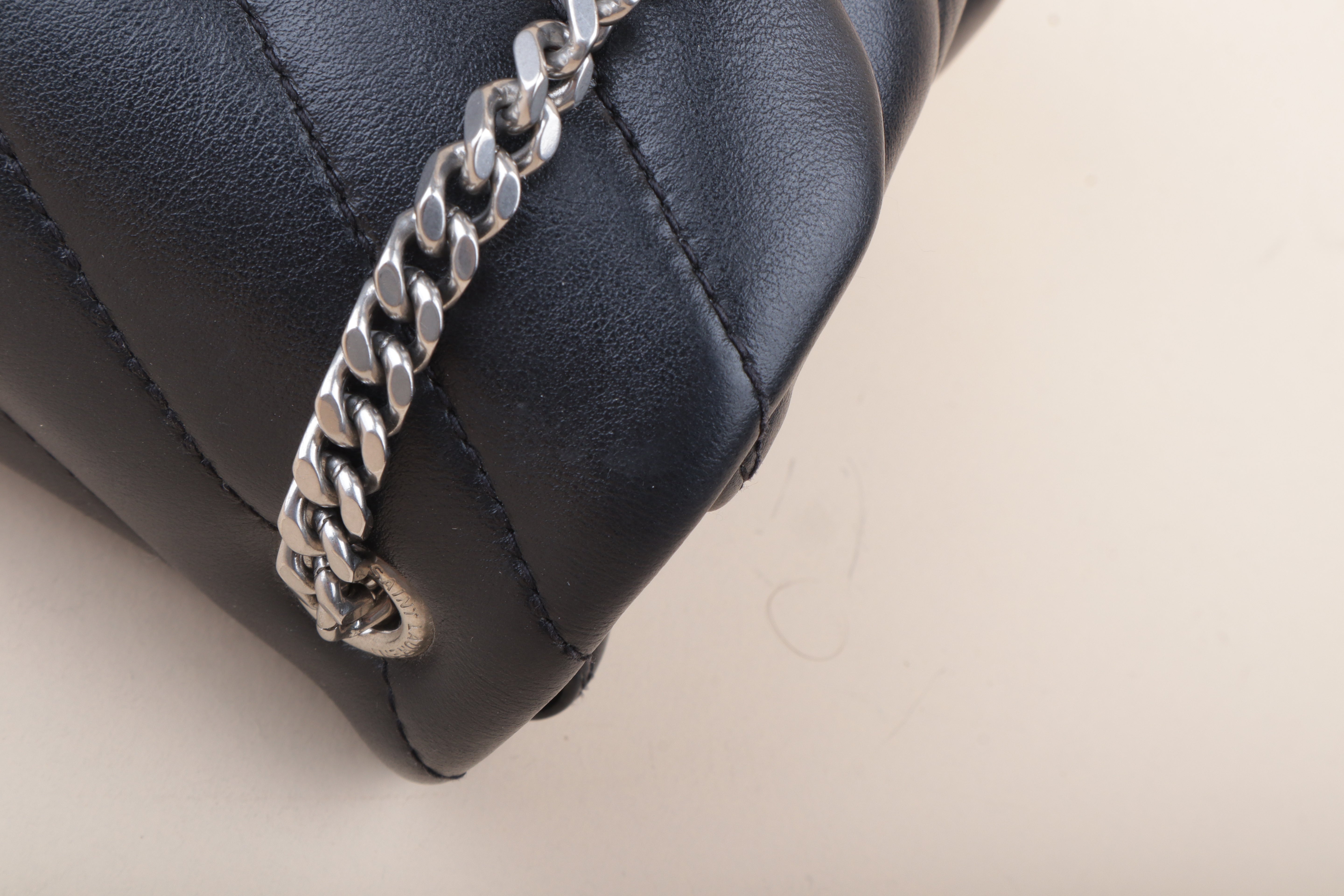 YSL Black Loulou Small Crossbody Bag