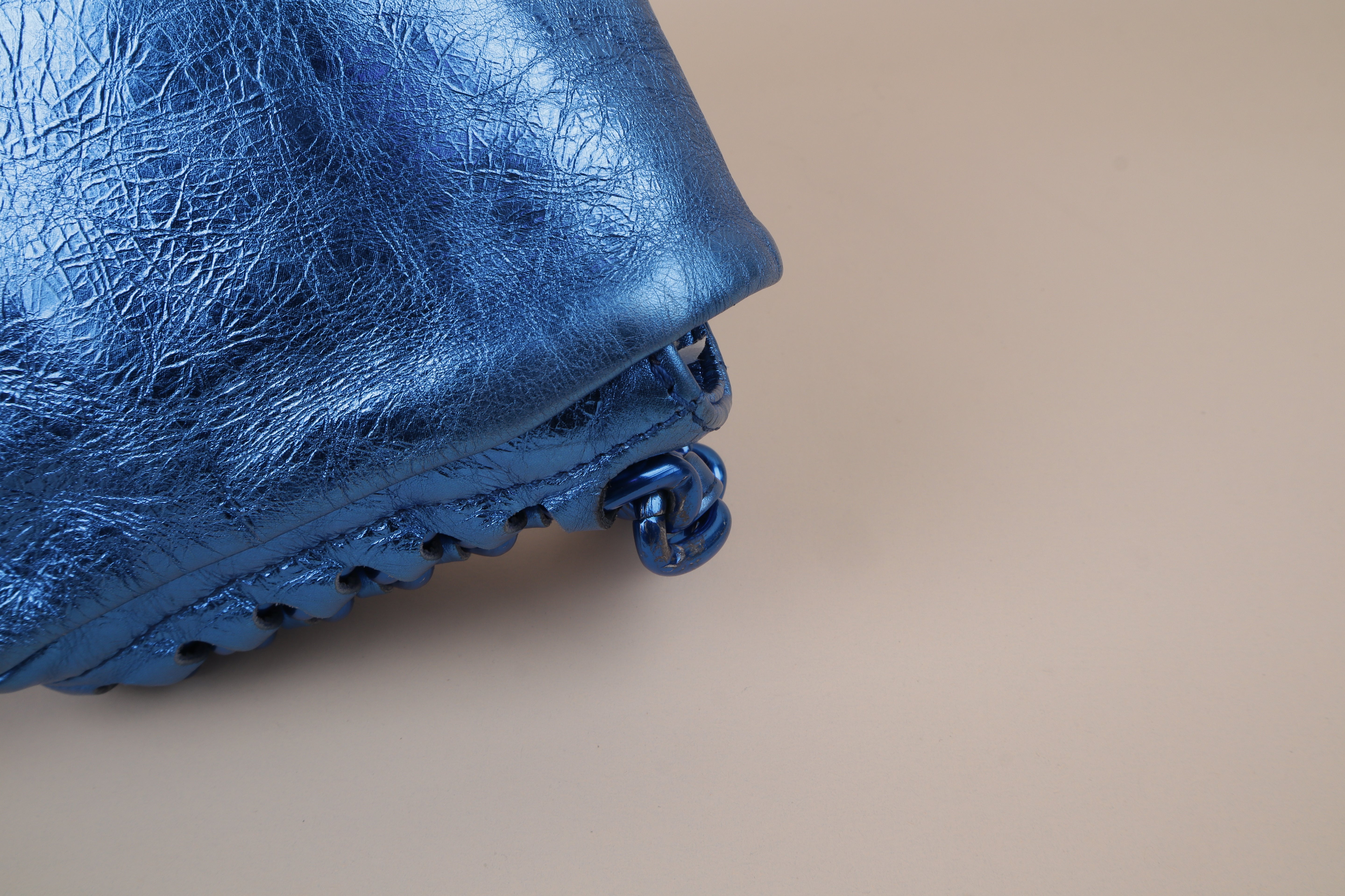 Chanel Metallic Blue CC Modern Chain Flap Shoulder Bag