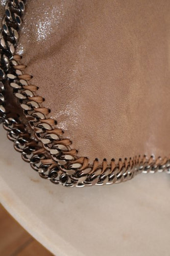 Stella Mccartney Cafe Falabella Shiny Bag W/ 3 Chain-handbag-Stella Mccartney-The Closet Egypt