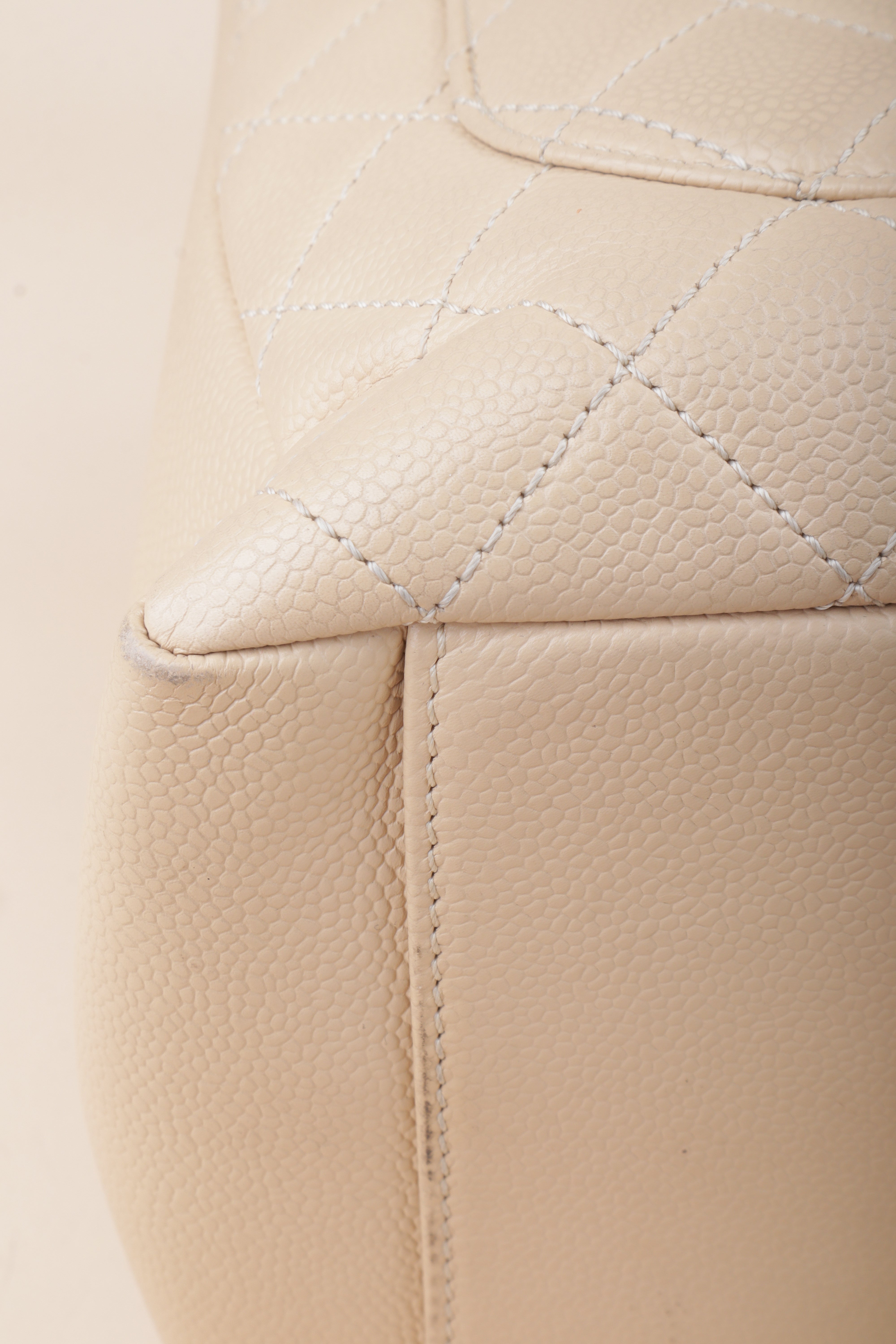 Chanel Beige GST Quilted Tote Bag