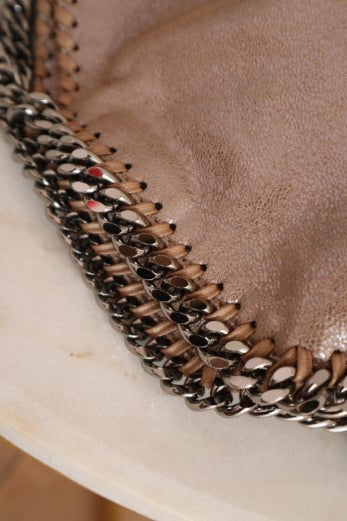 Stella Mccartney Cafe Falabella Shiny Bag W/ 3 Chain-handbag-Stella Mccartney-The Closet Egypt