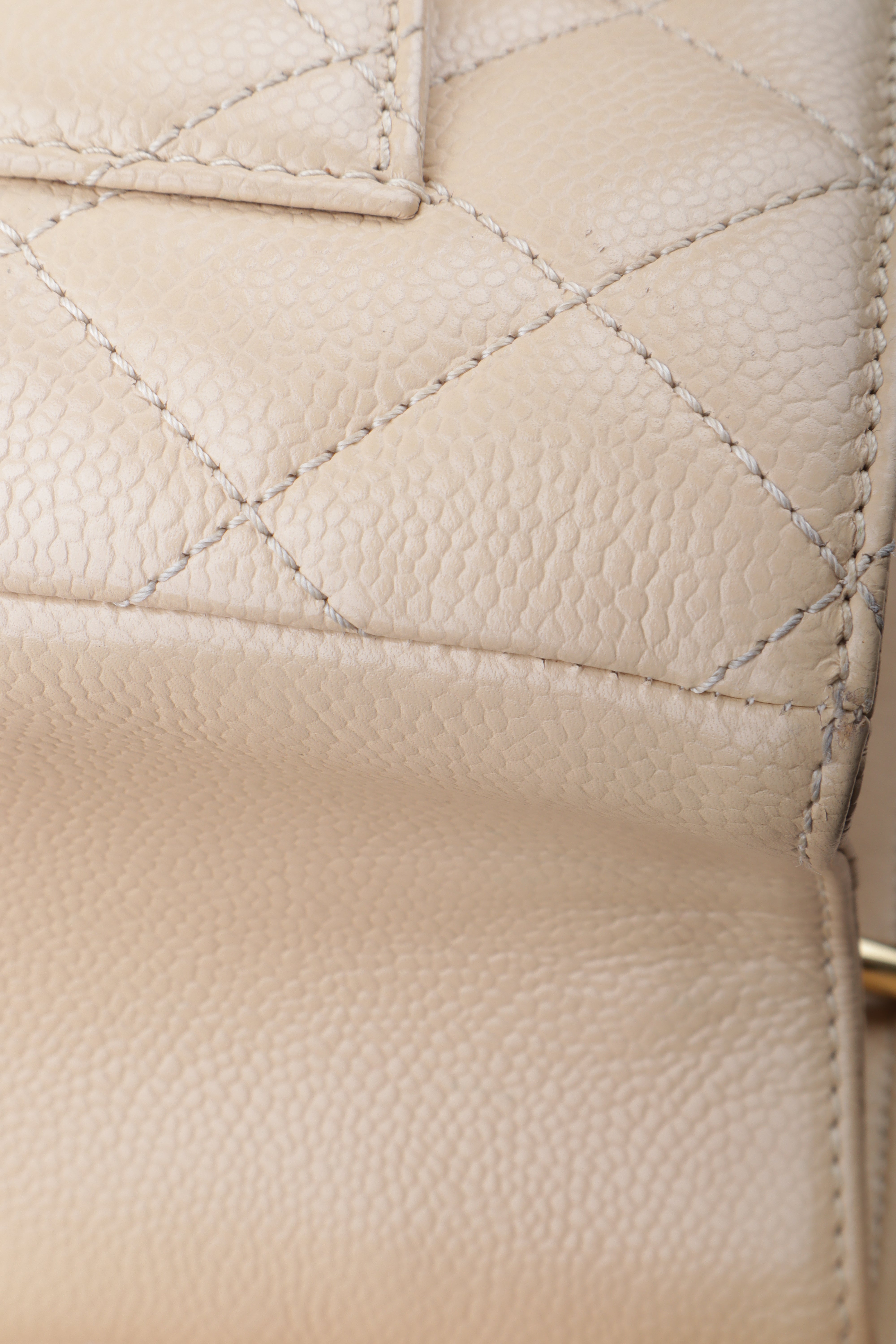 Chanel Beige GST Quilted Tote Bag