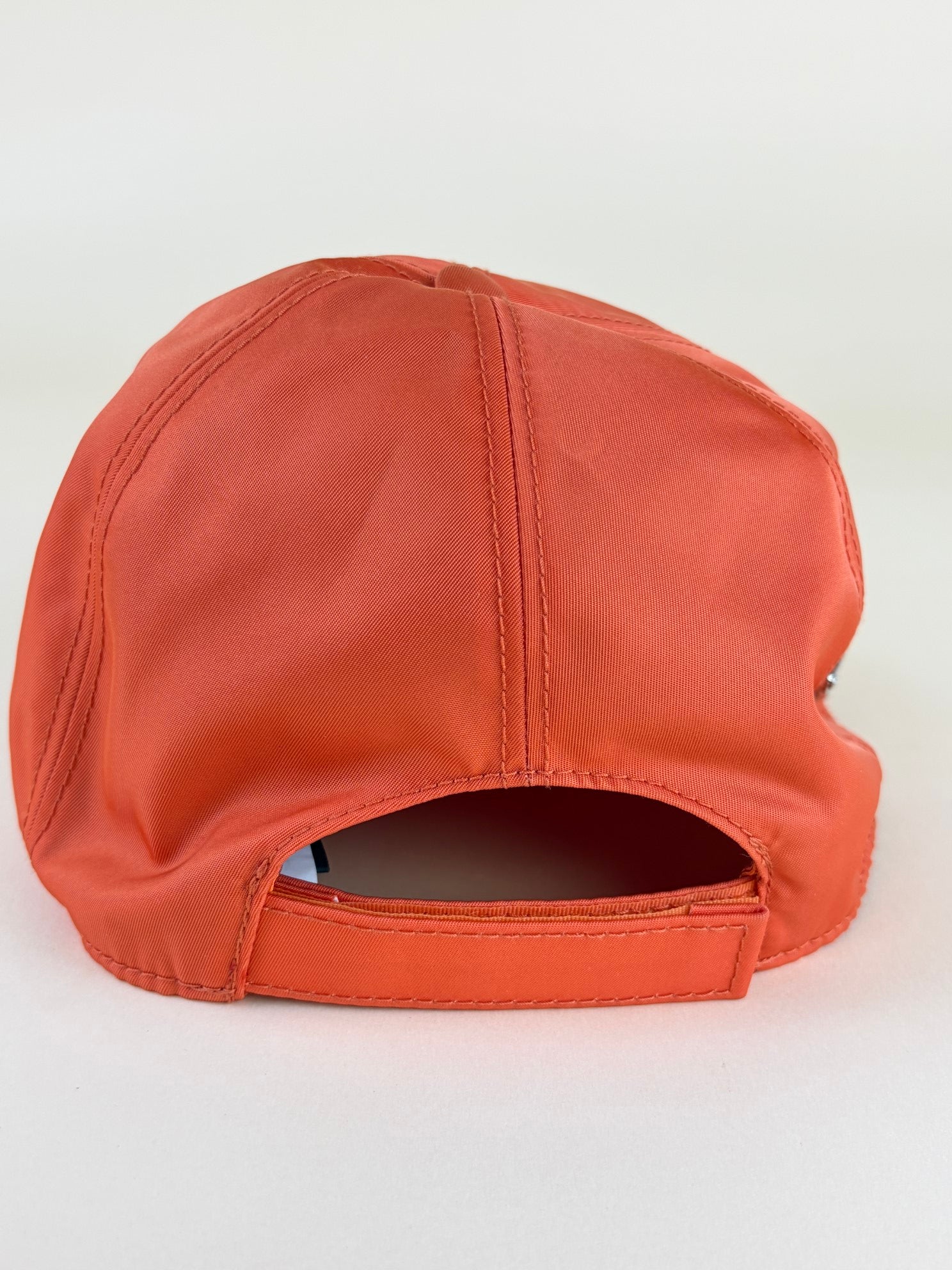 Prada Orange Re-Nylon Baseball Cap Small