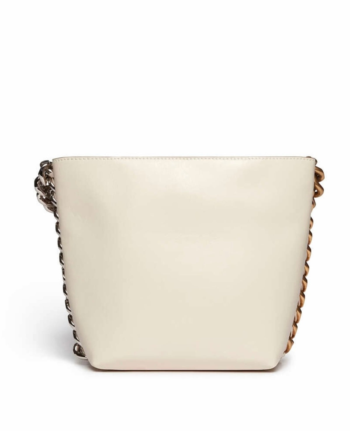 Stella McCartney pure white Frayme bucket Bag