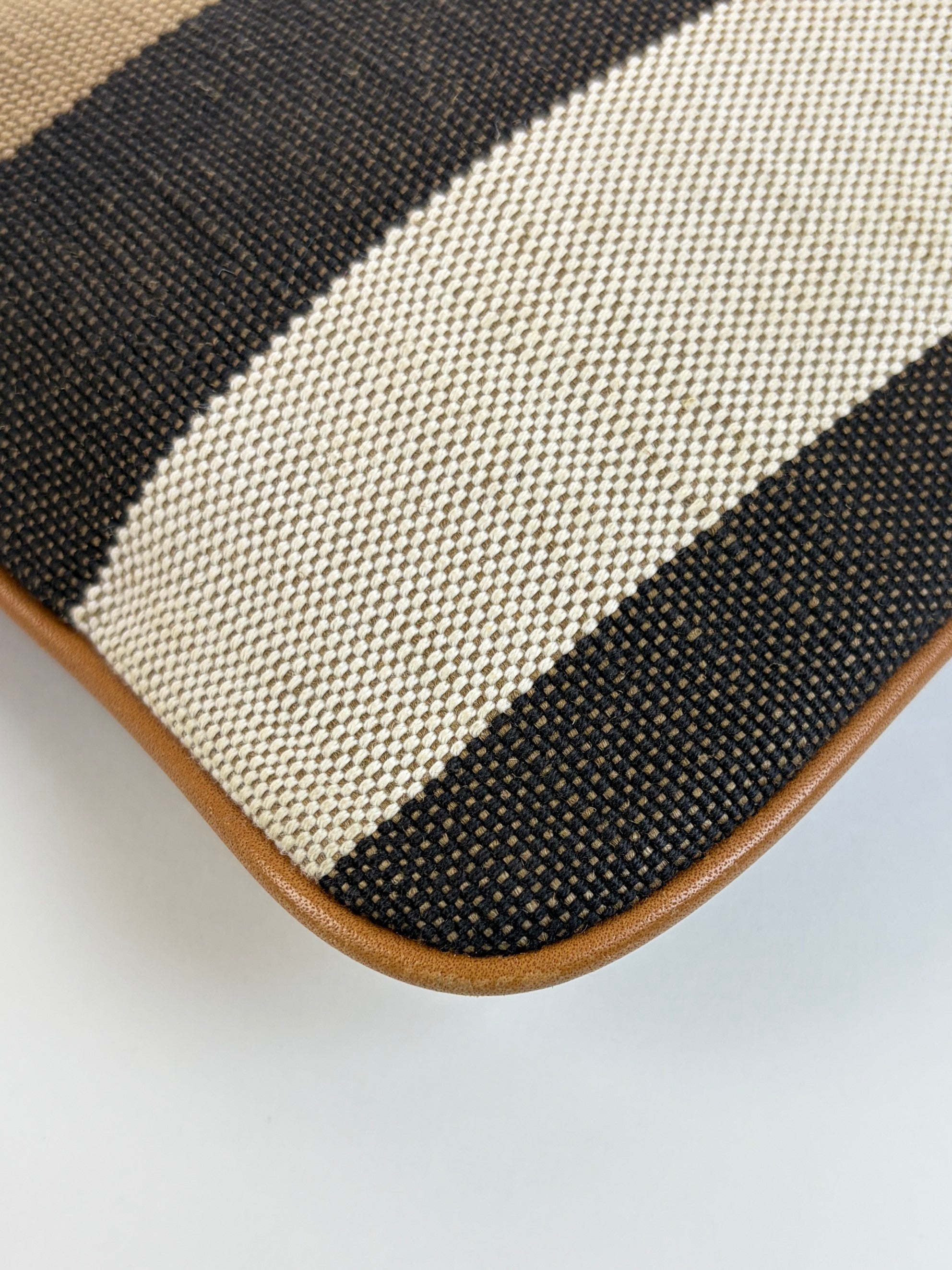 Burberry Peyton House Check canvas and brown leather