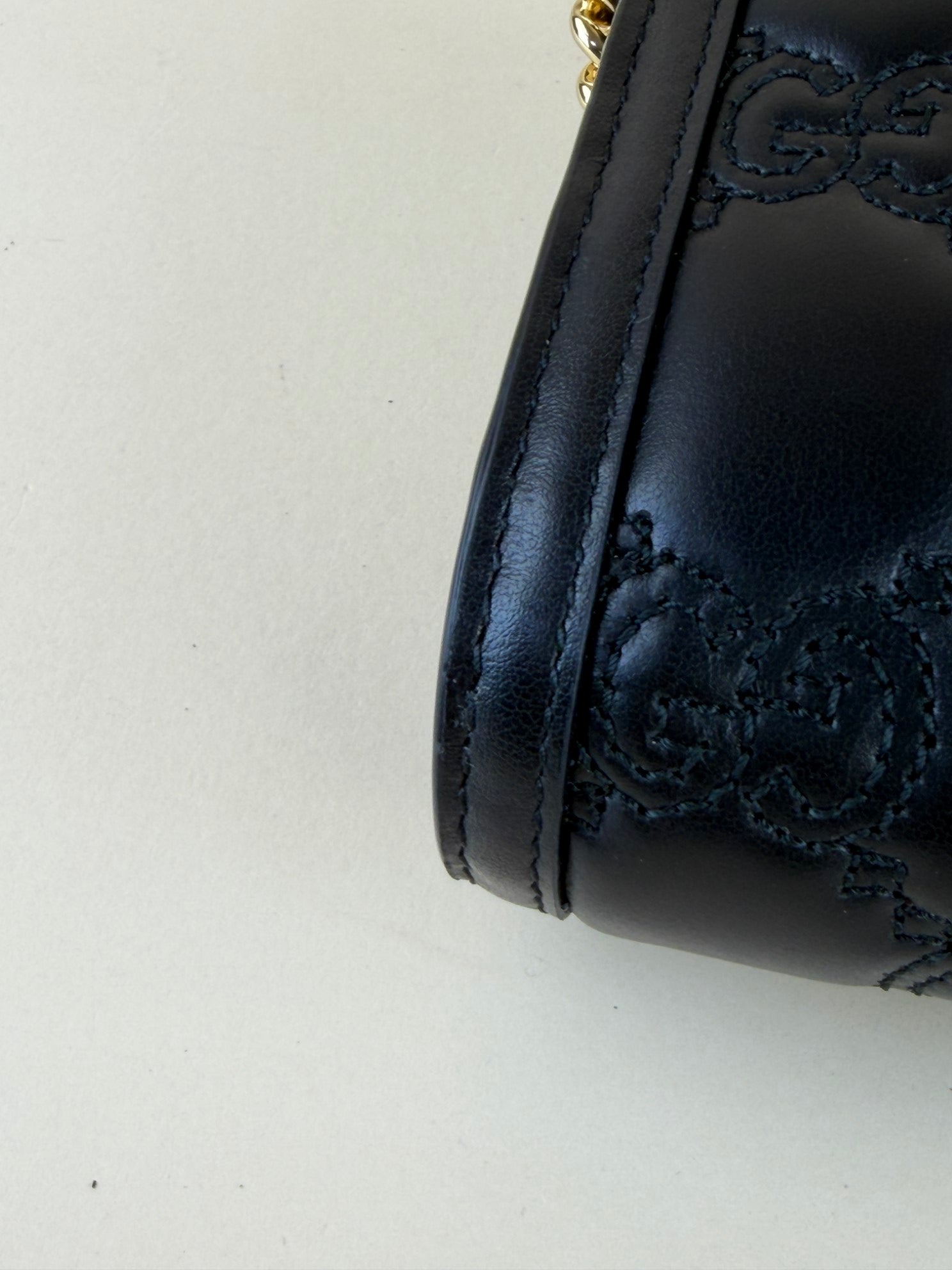 Gucci Black GG Matelasse Bag with Chains