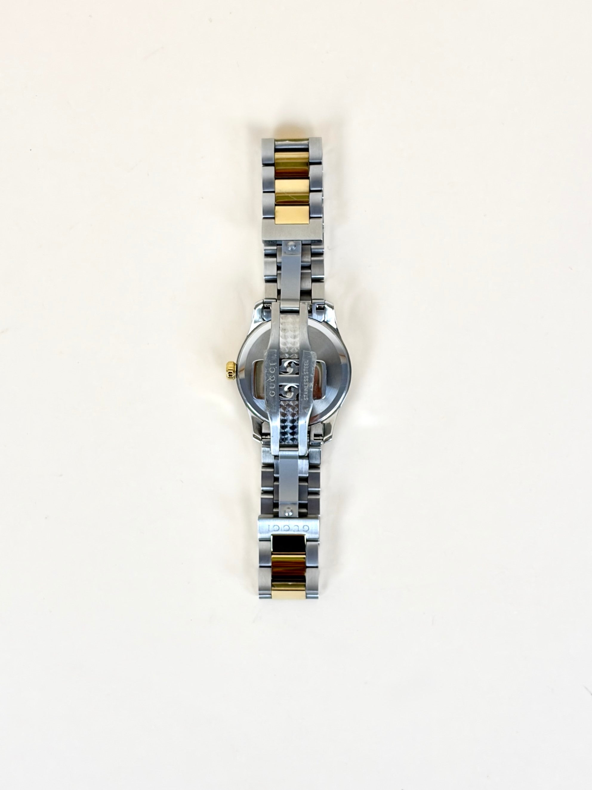 Gucci Stainless Steel Two Tone G Timeless S Mystic Cat 27mm Watch