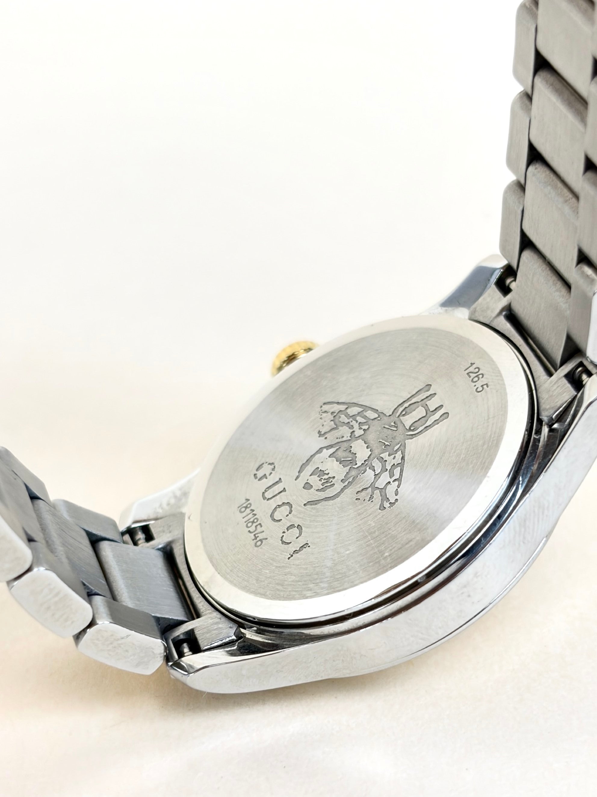 Gucci Stainless Steel Two Tone G Timeless S Mystic Cat 27mm Watch