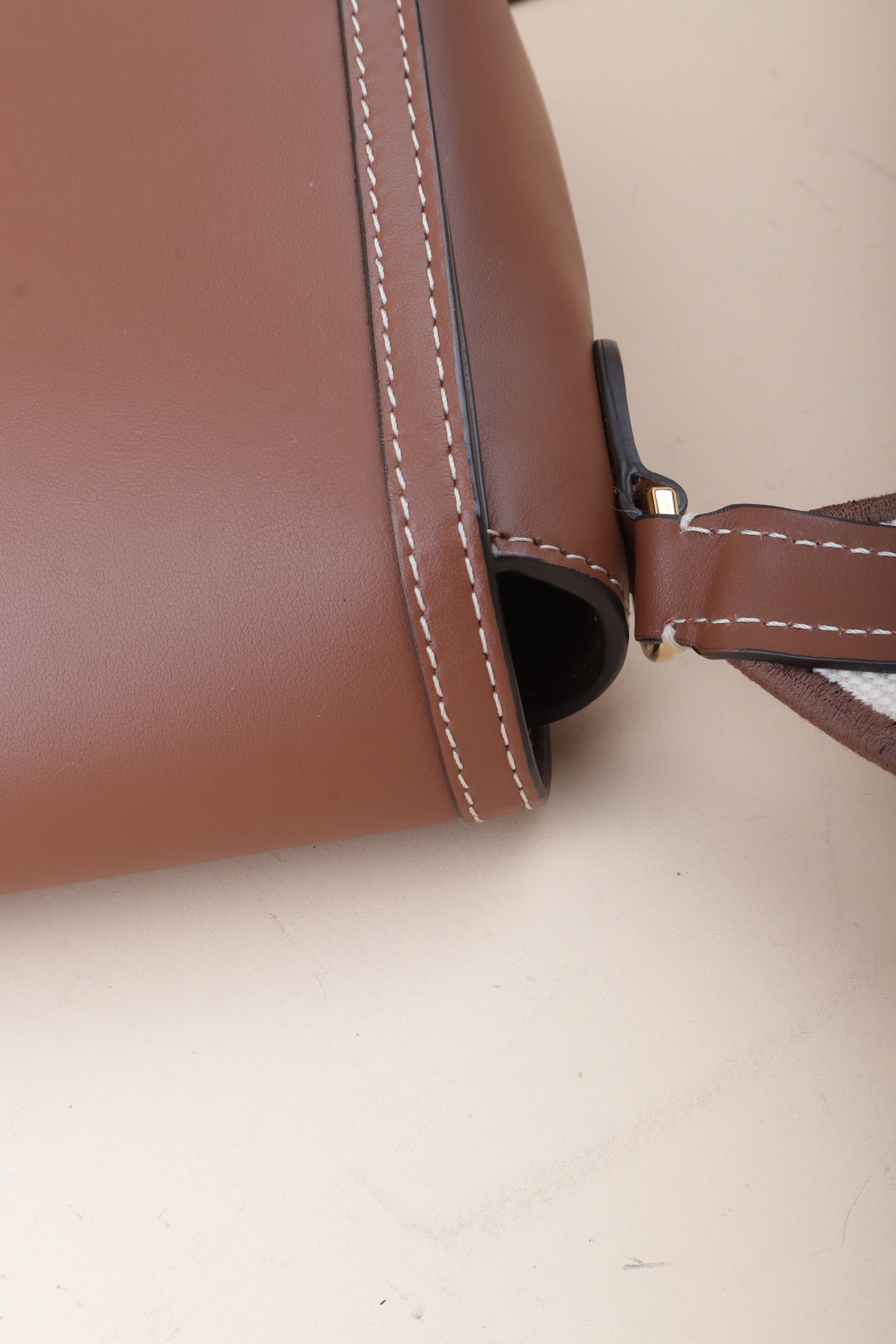 Burberry calfskin note crossbody bag tan brown-crossbody-Burberry-The Closet Egypt
