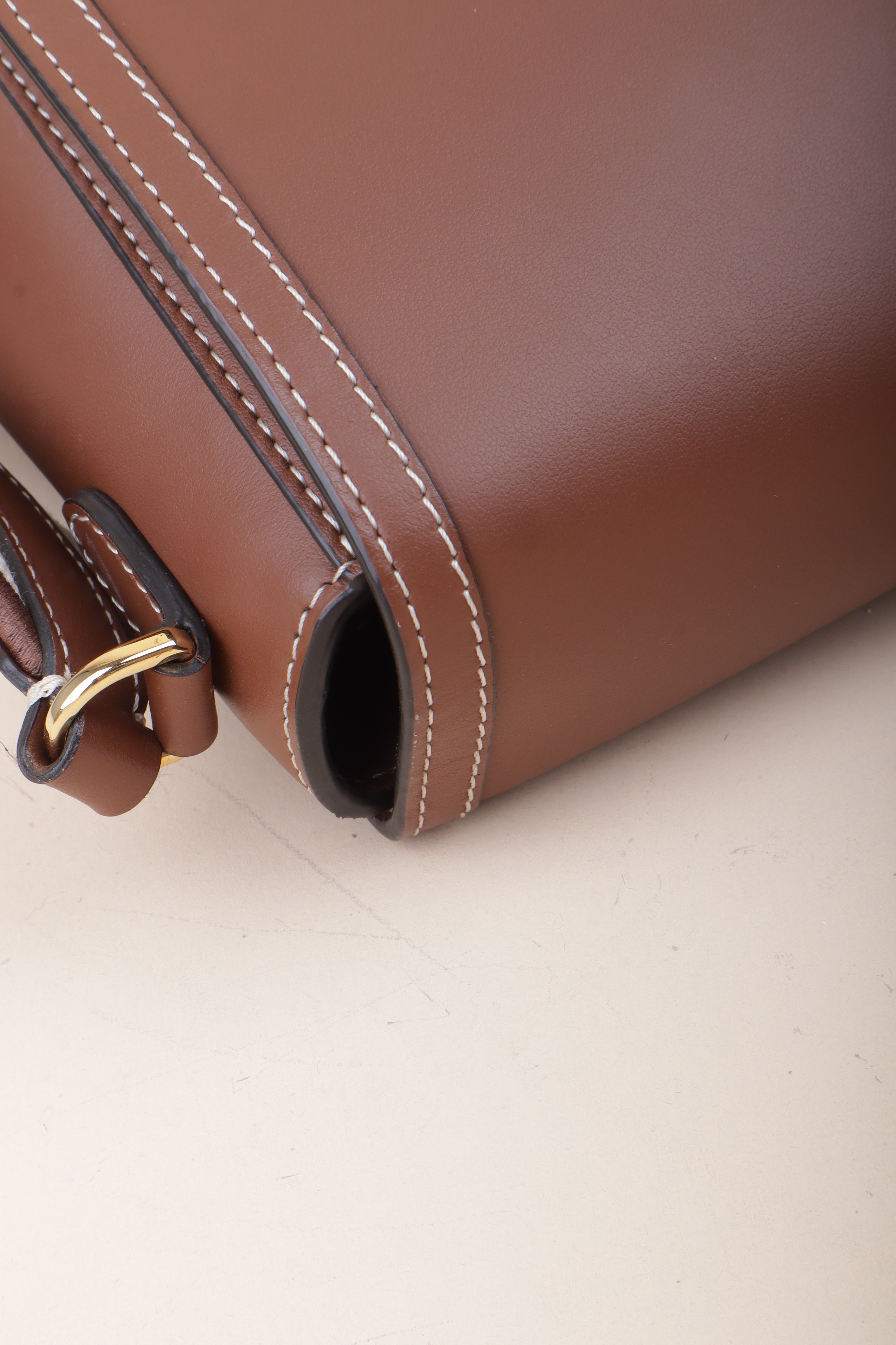 Burberry calfskin note crossbody bag tan brown-crossbody-Burberry-The Closet Egypt