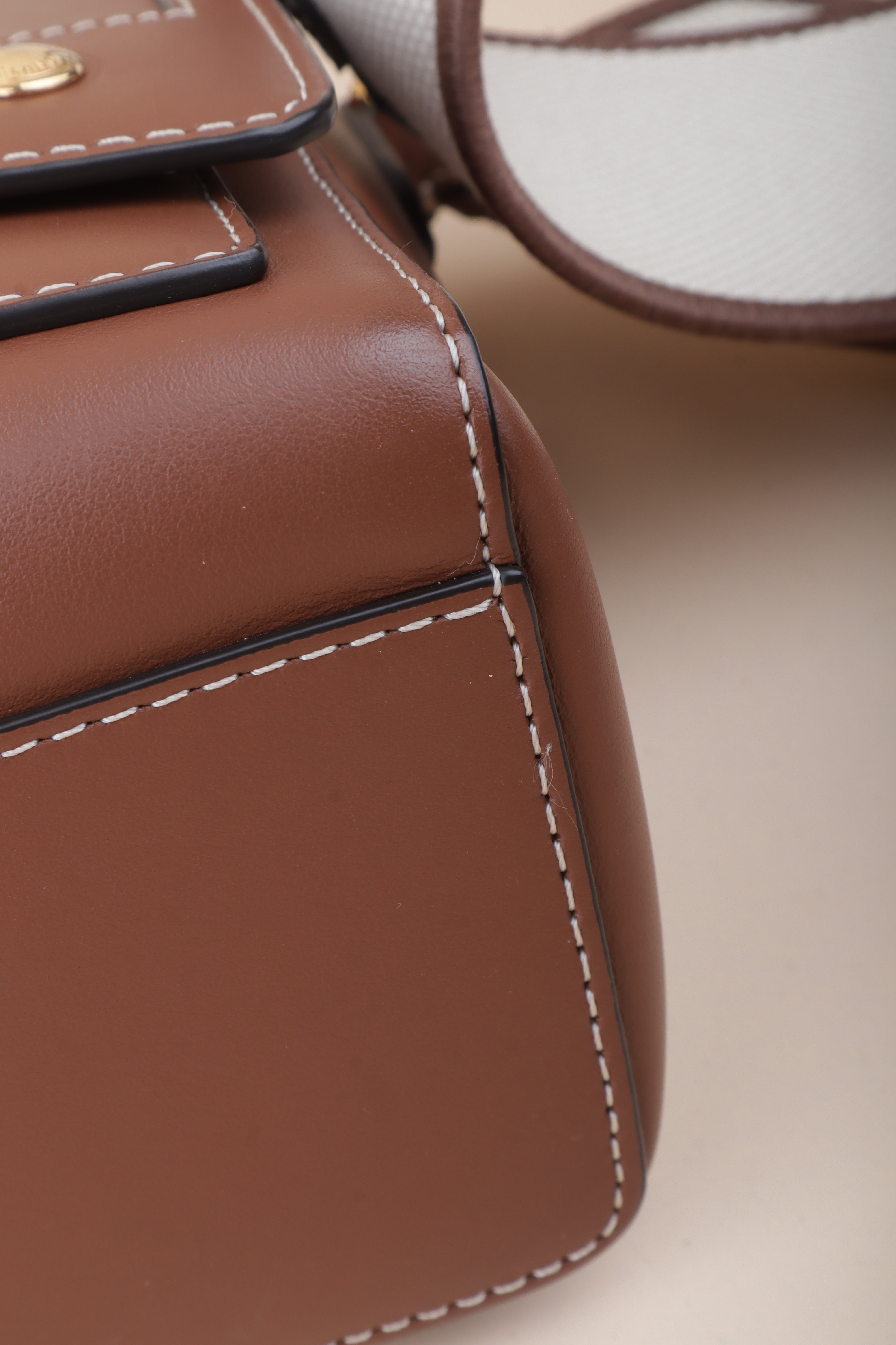 Burberry calfskin note crossbody bag tan brown-crossbody-Burberry-The Closet Egypt