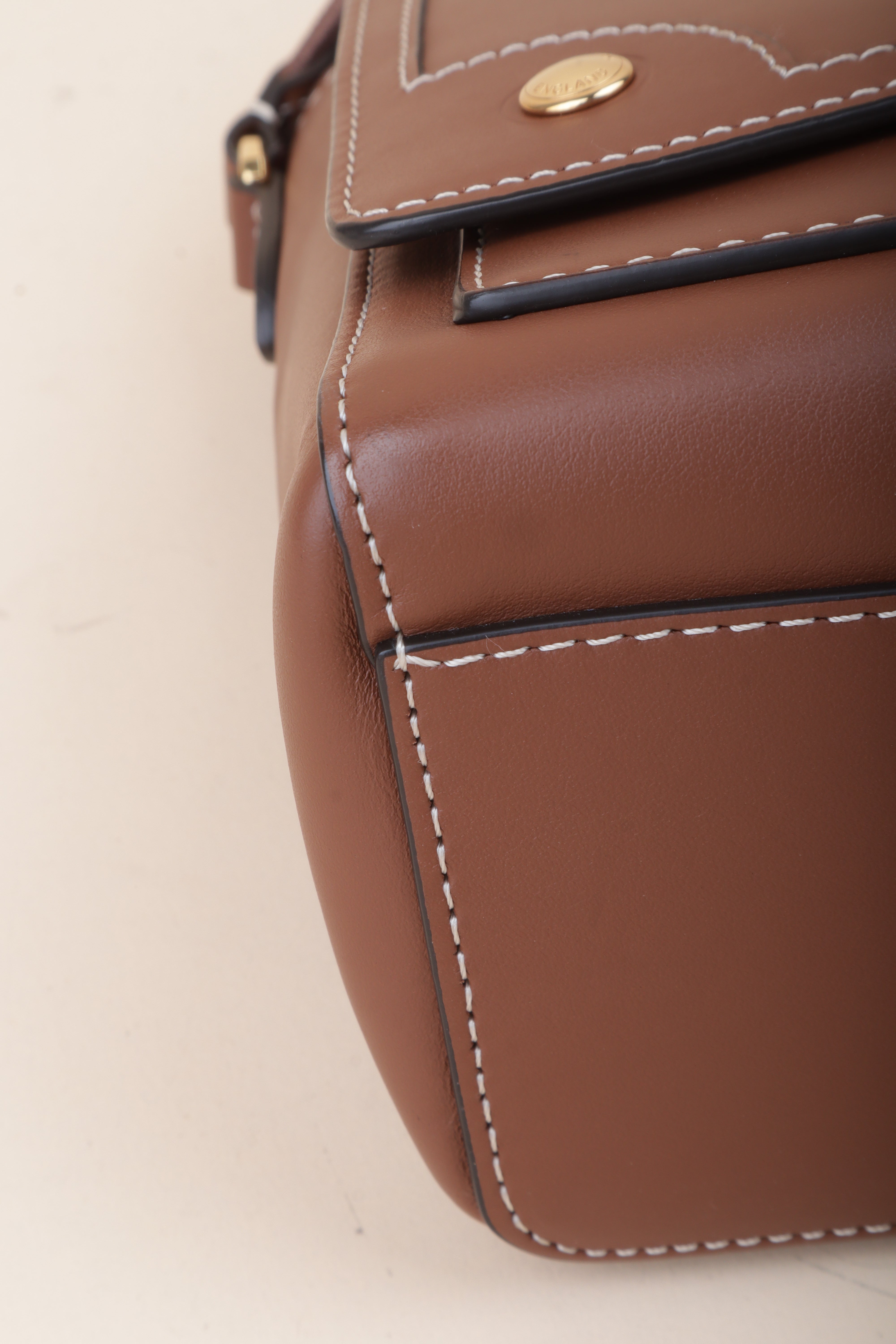 Burberry calfskin note crossbody bag tan brown-crossbody-Burberry-The Closet Egypt