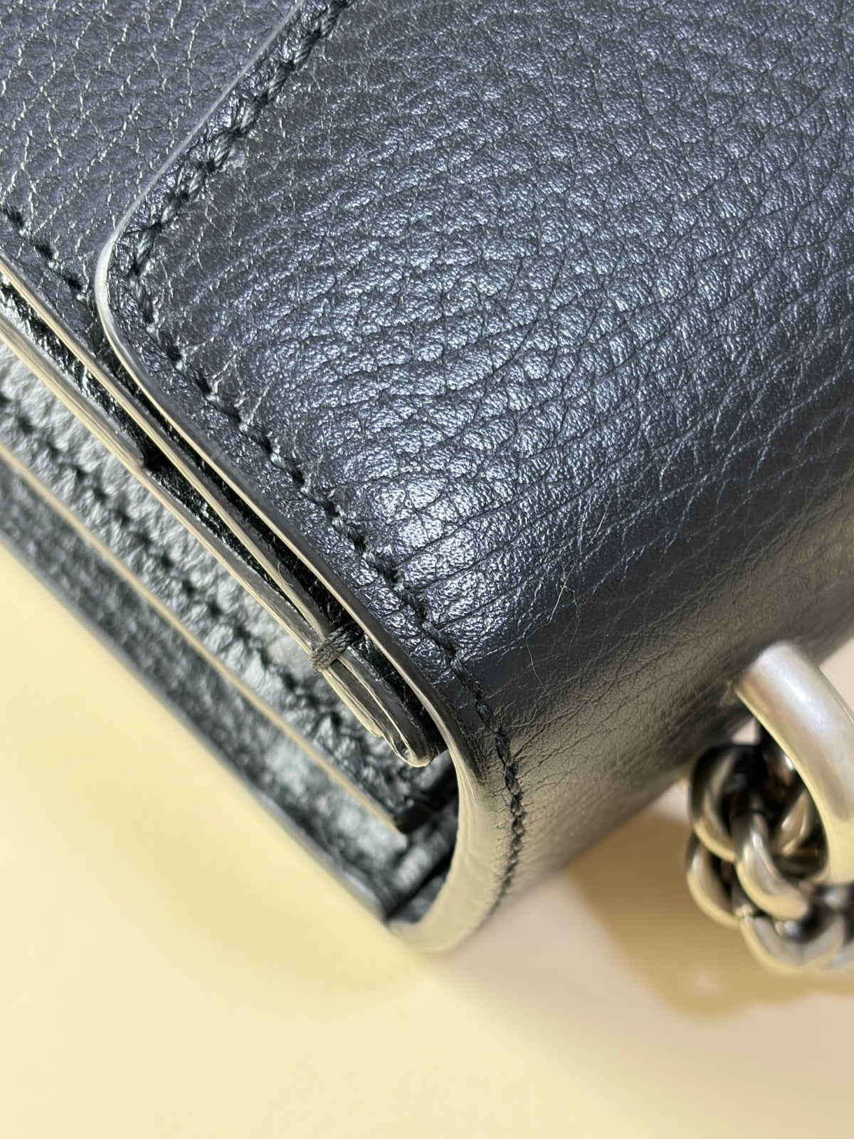 Gucci Black calfskin Dionysus Crystal small