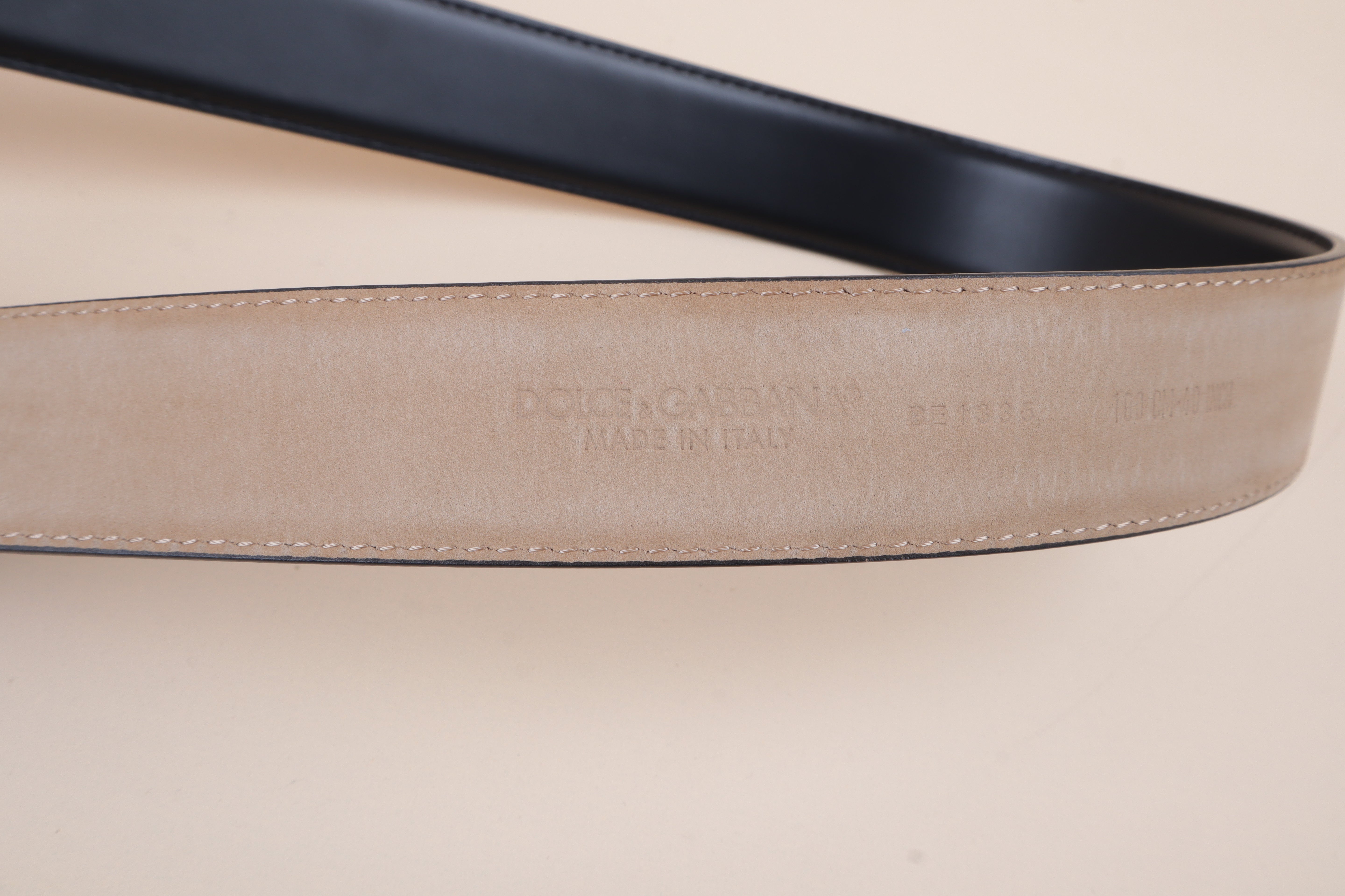 Dolce & Gabbana Black calfskin with DG logo