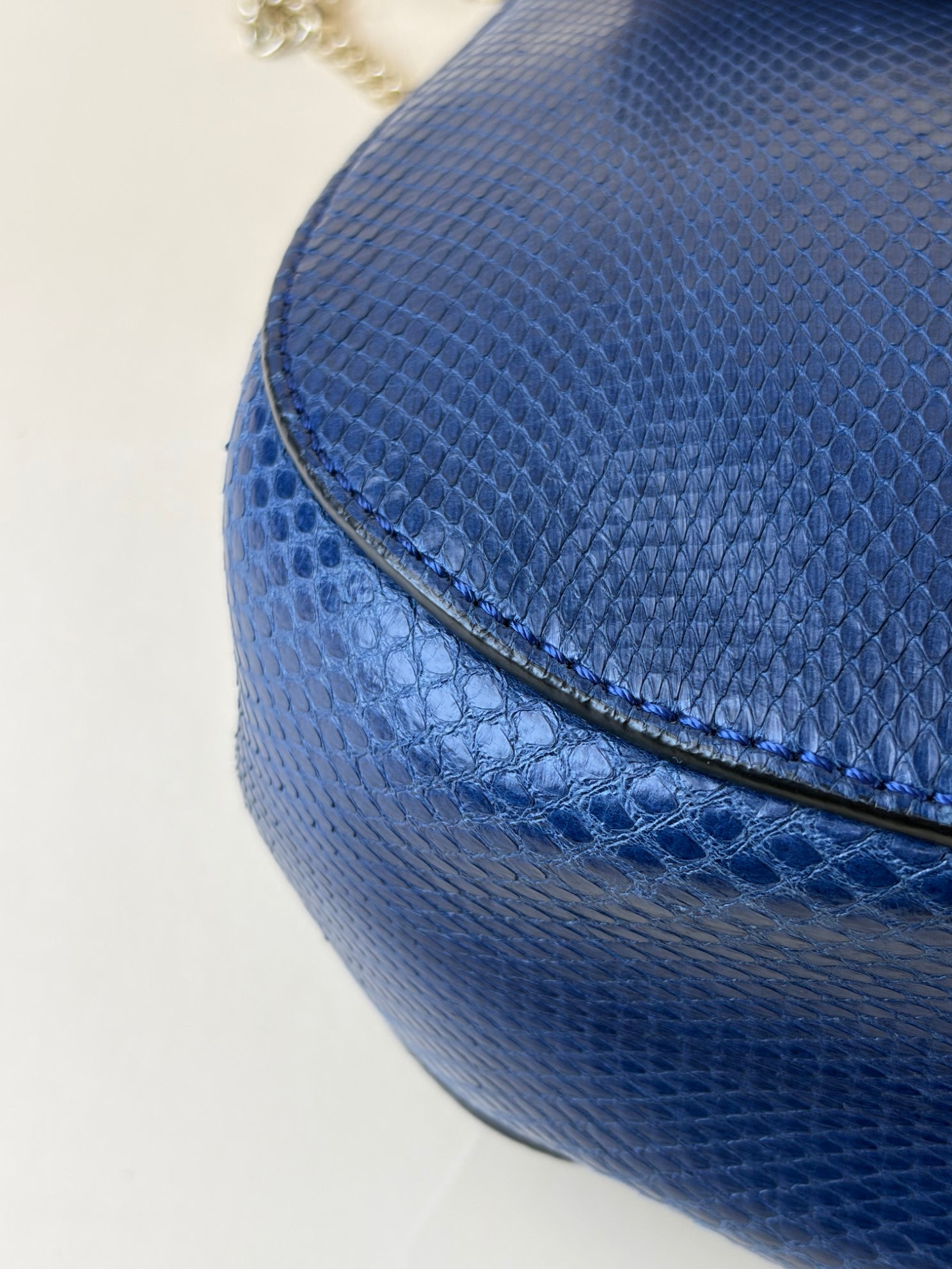 Chloe Blue Chakskin Drew Shoulder Bag