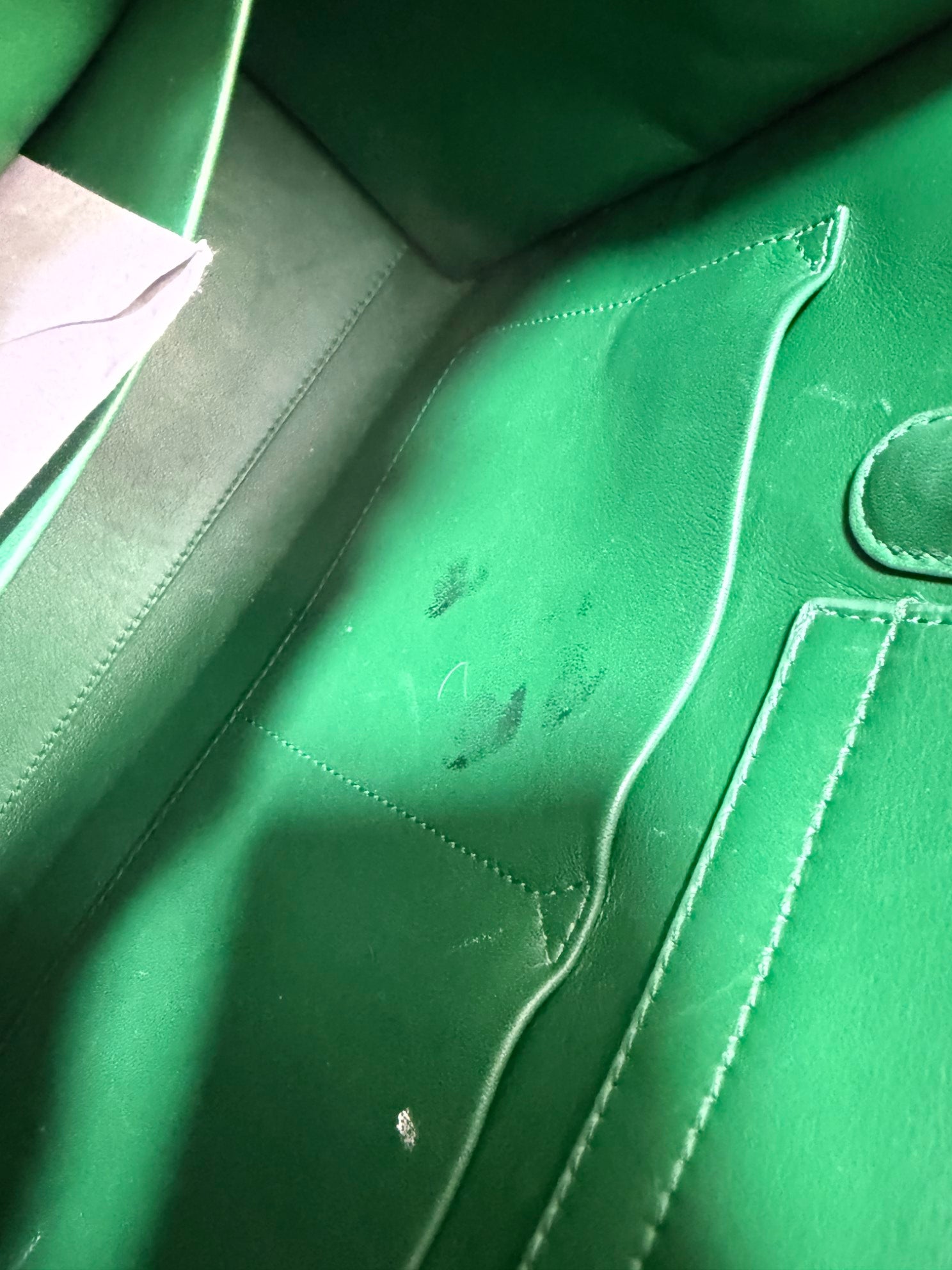 Christian Dior Green Diorever Medium Top Handle Bag with Strap