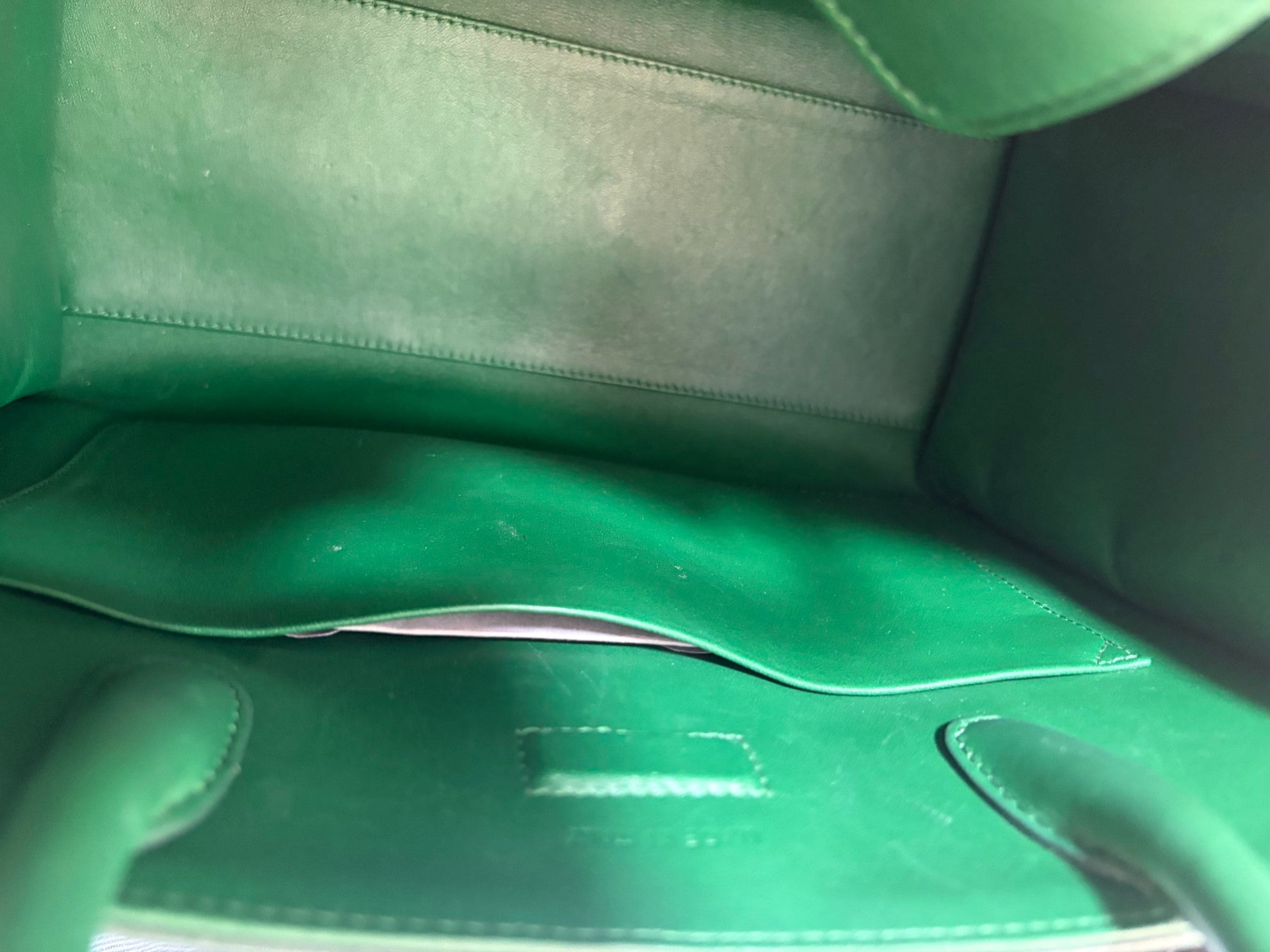 Christian Dior Green Diorever Medium Top Handle Bag with Strap