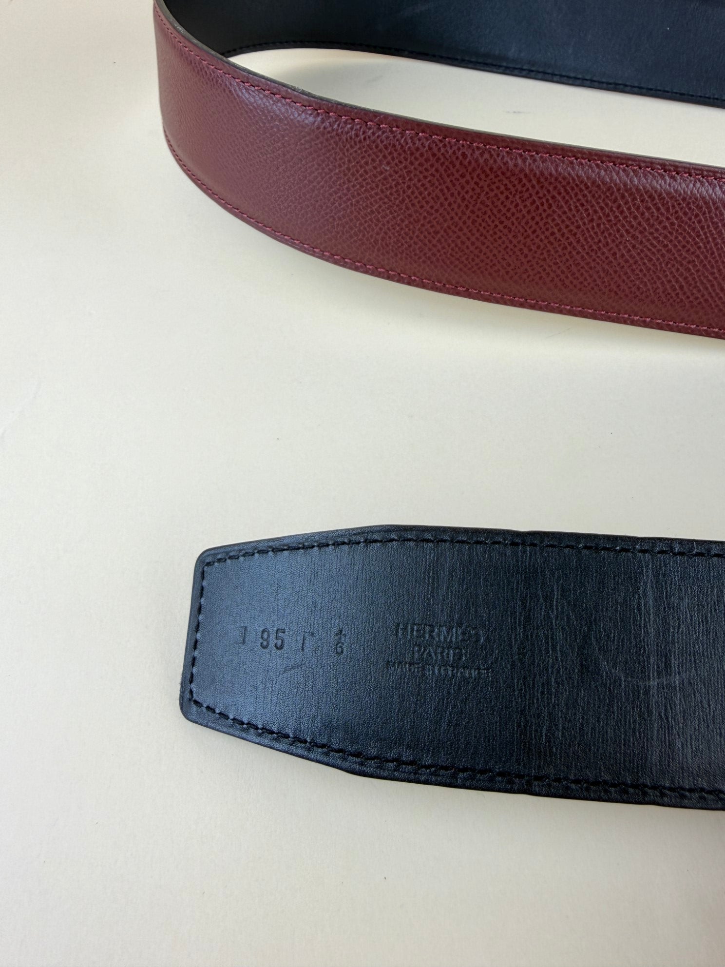 Hermes Bicolor Constance Belt Buckle 40mm Belt