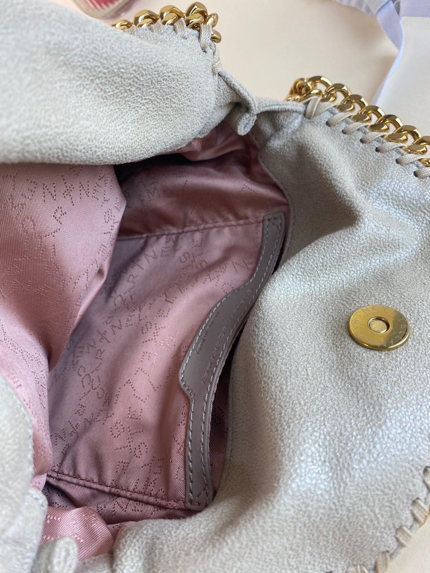 Stella McCartney beige Falabella Mini Bag