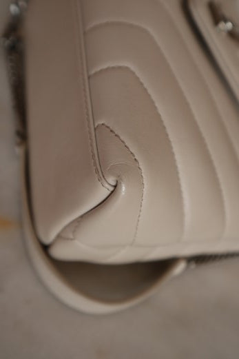 YSL Light Beige Loulou Chain Bag-handbag-YSL-The Closet Egypt