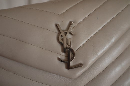 YSL Light Beige Loulou Chain Bag-handbag-YSL-The Closet Egypt