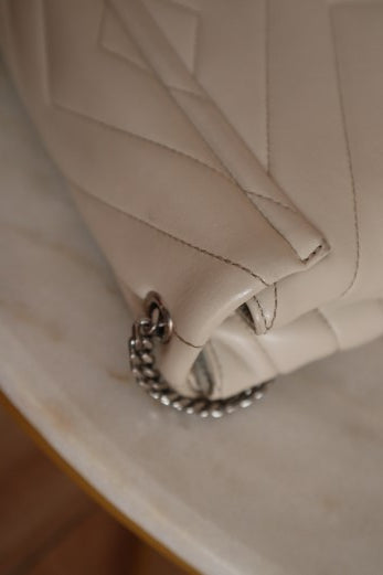 YSL Light Beige Loulou Chain Bag-handbag-YSL-The Closet Egypt