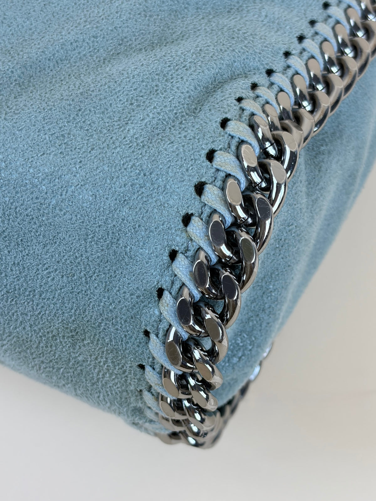 Stella Mccartney light blue Falabella mini tote bag