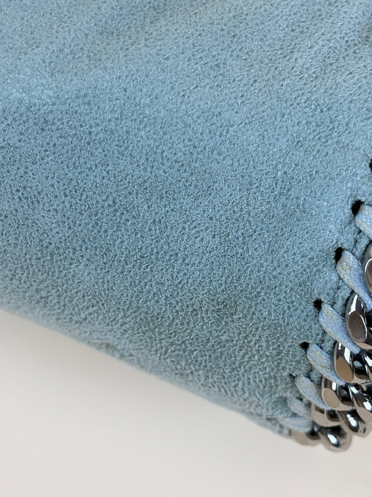 Stella Mccartney light blue Falabella mini tote bag