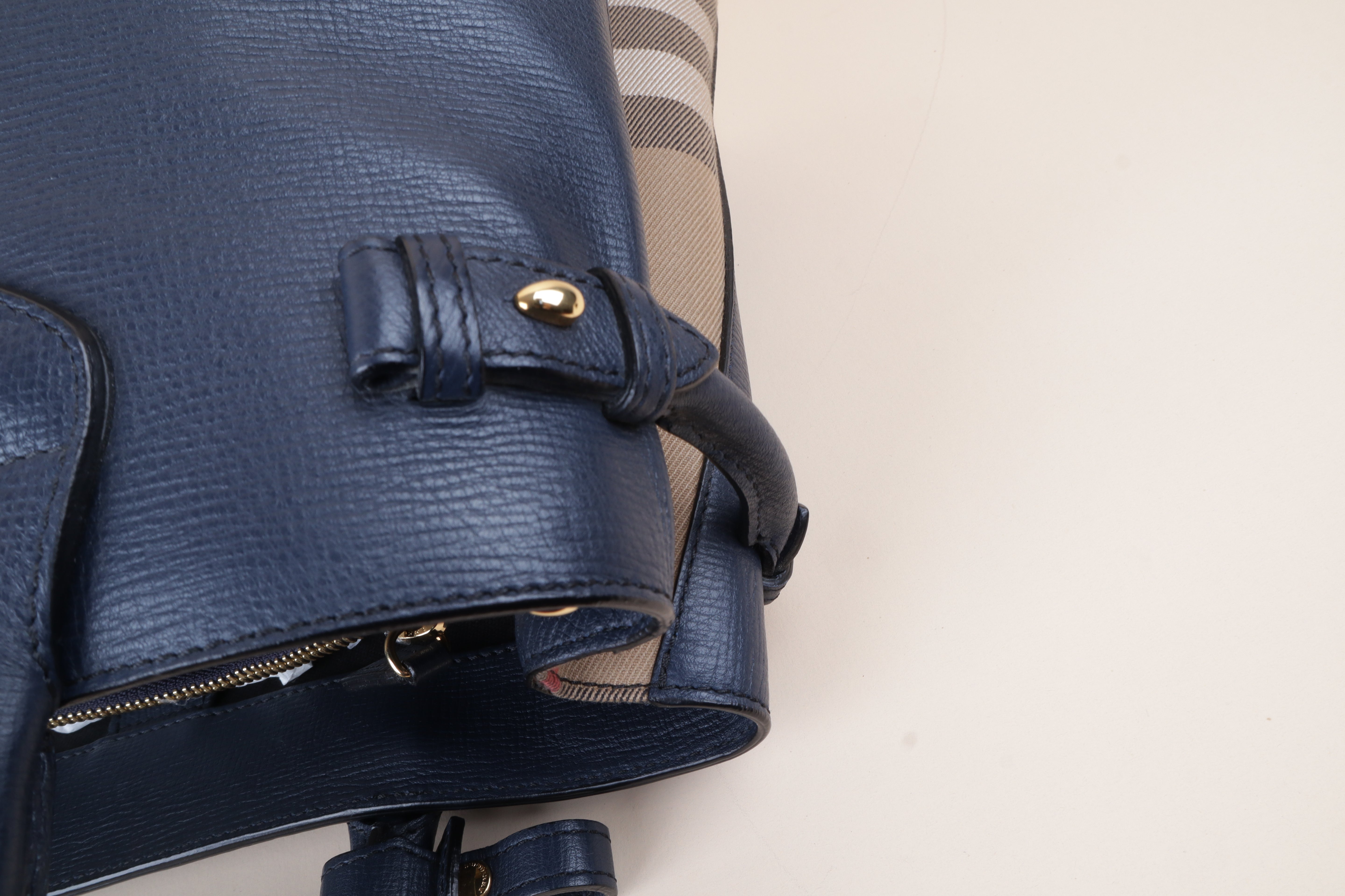 Burberry blue Medium Banner Top Handle Bag