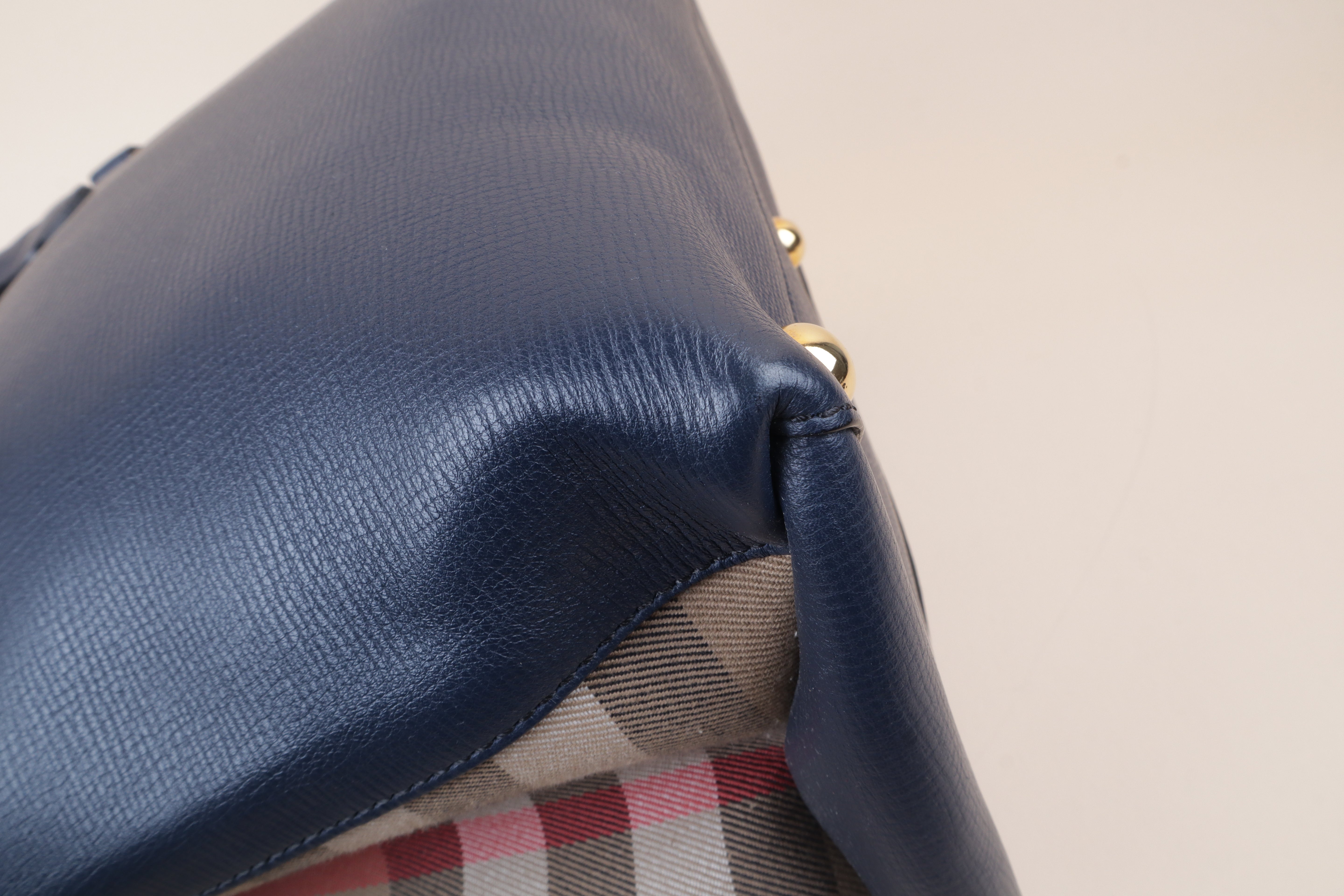 Burberry blue Medium Banner Top Handle Bag