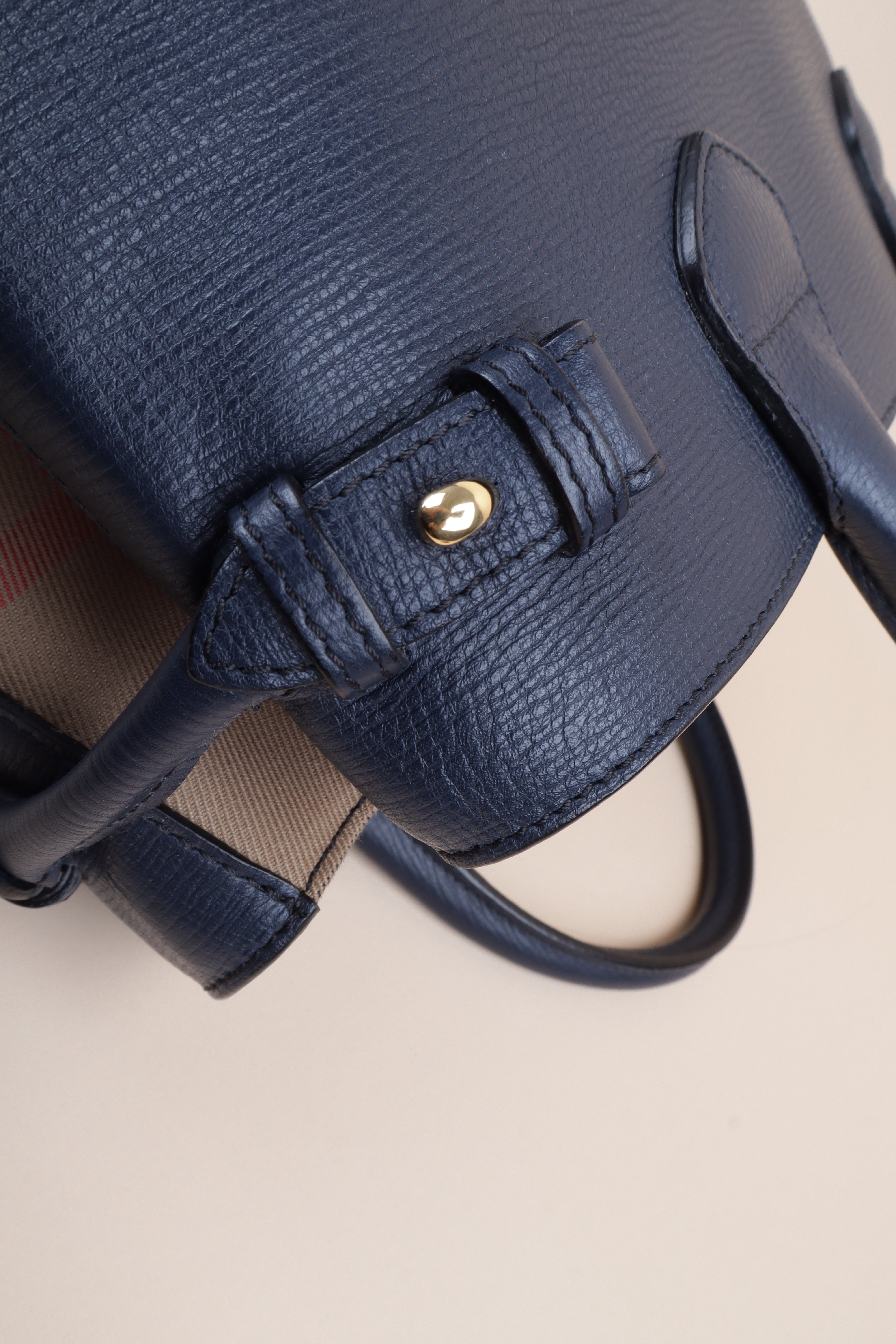 Burberry blue Medium Banner Top Handle Bag