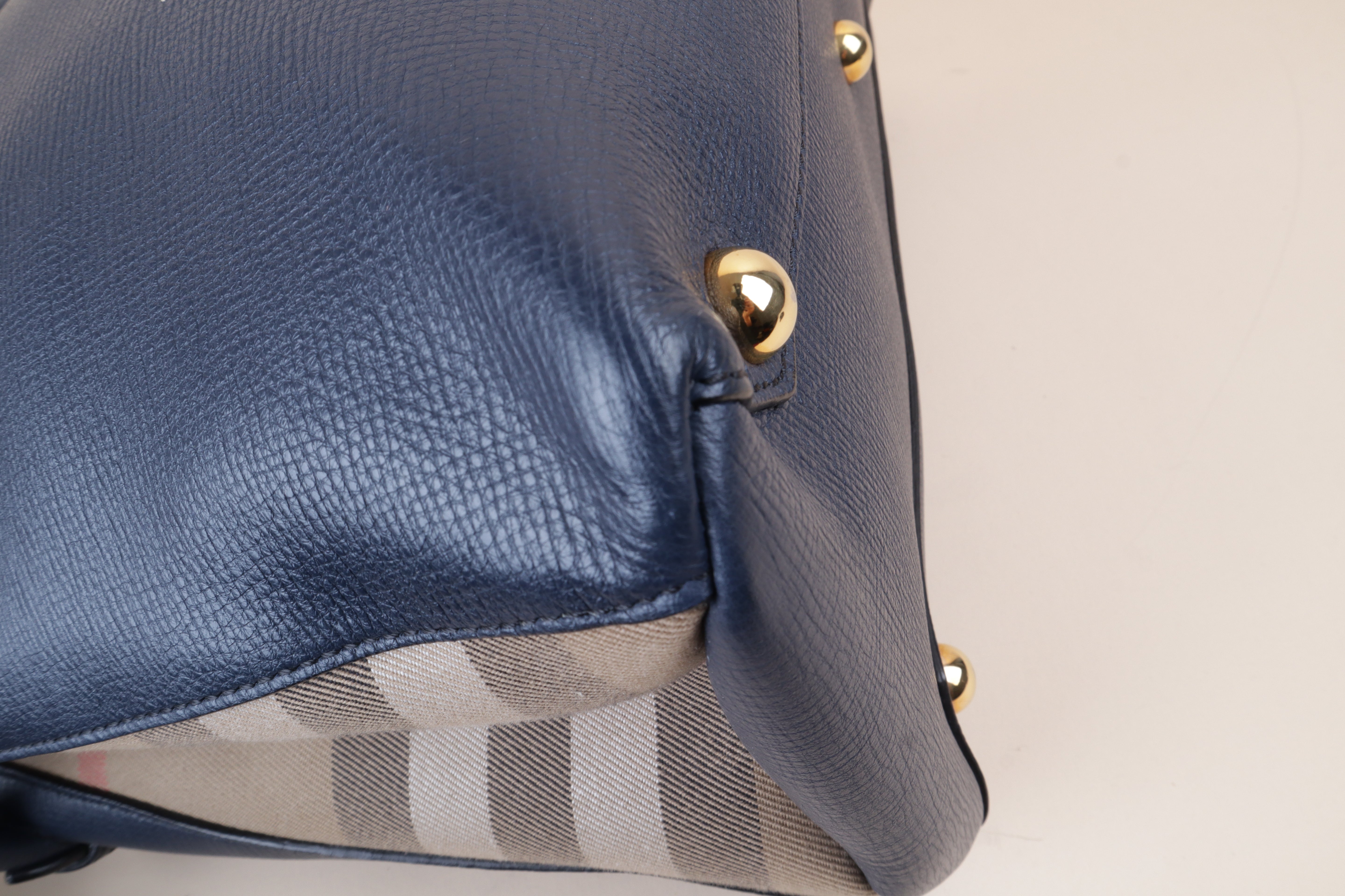 Burberry blue Medium Banner Top Handle Bag