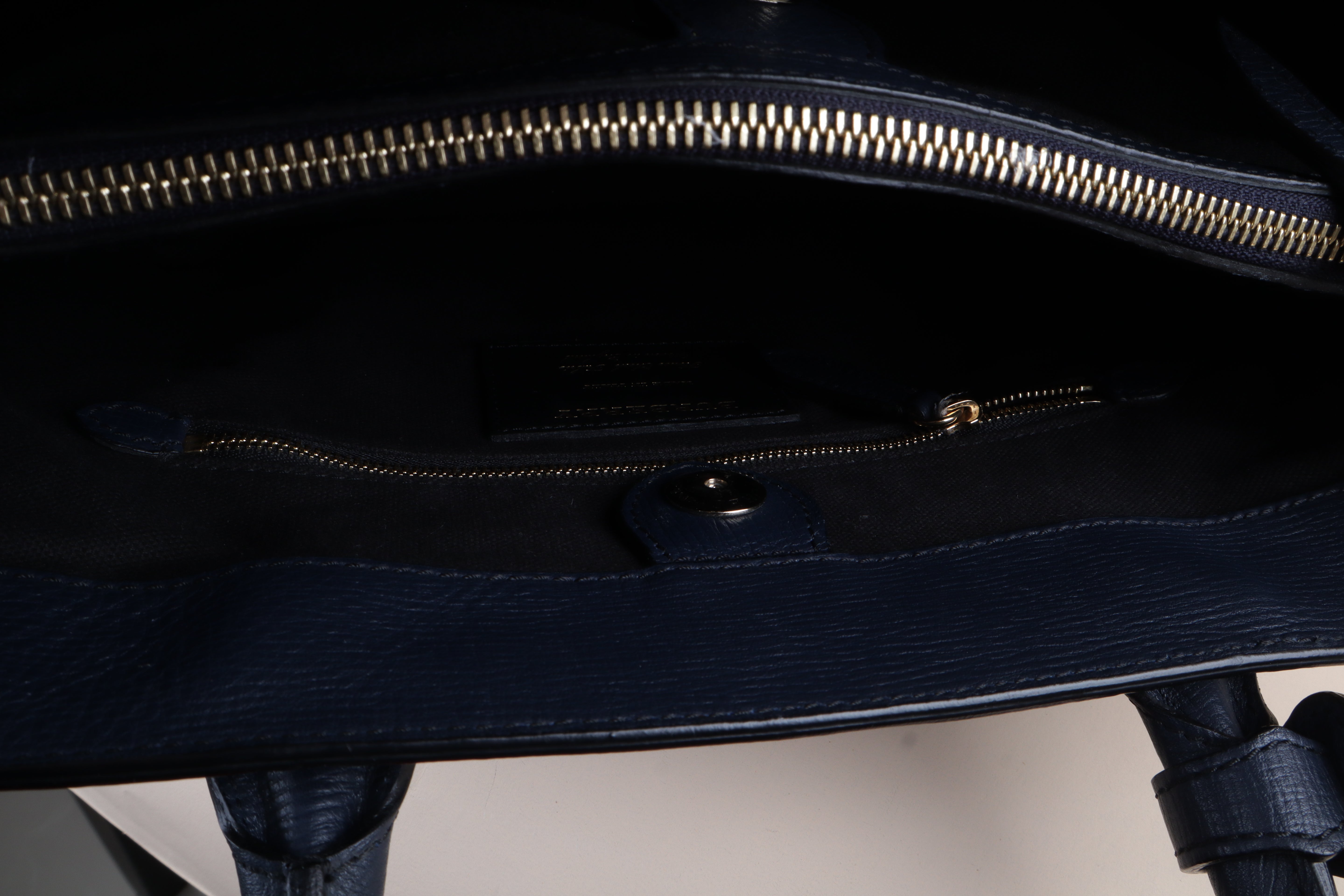Burberry blue Medium Banner Top Handle Bag