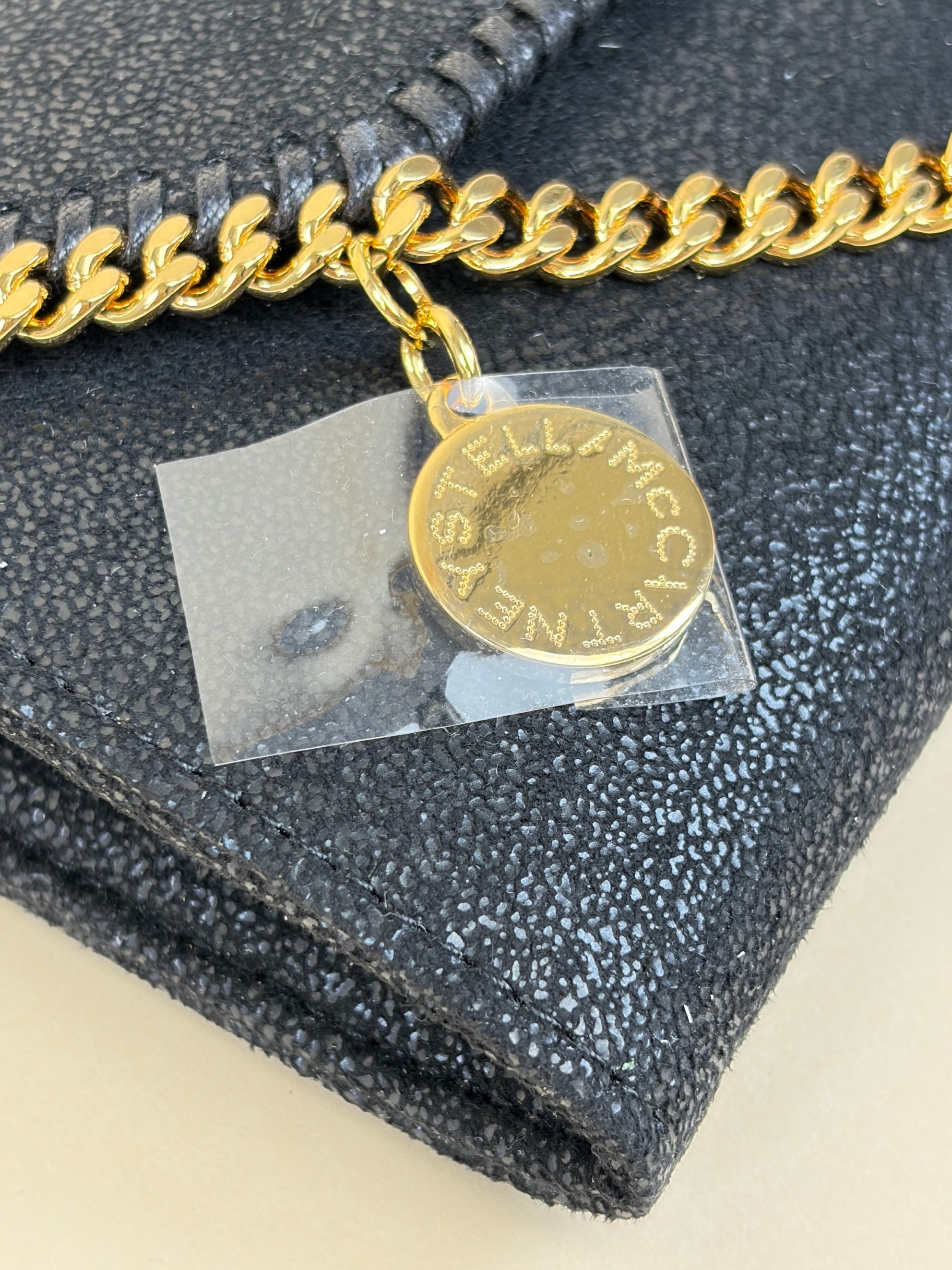 Stella McCartney black Falabella continental wok
