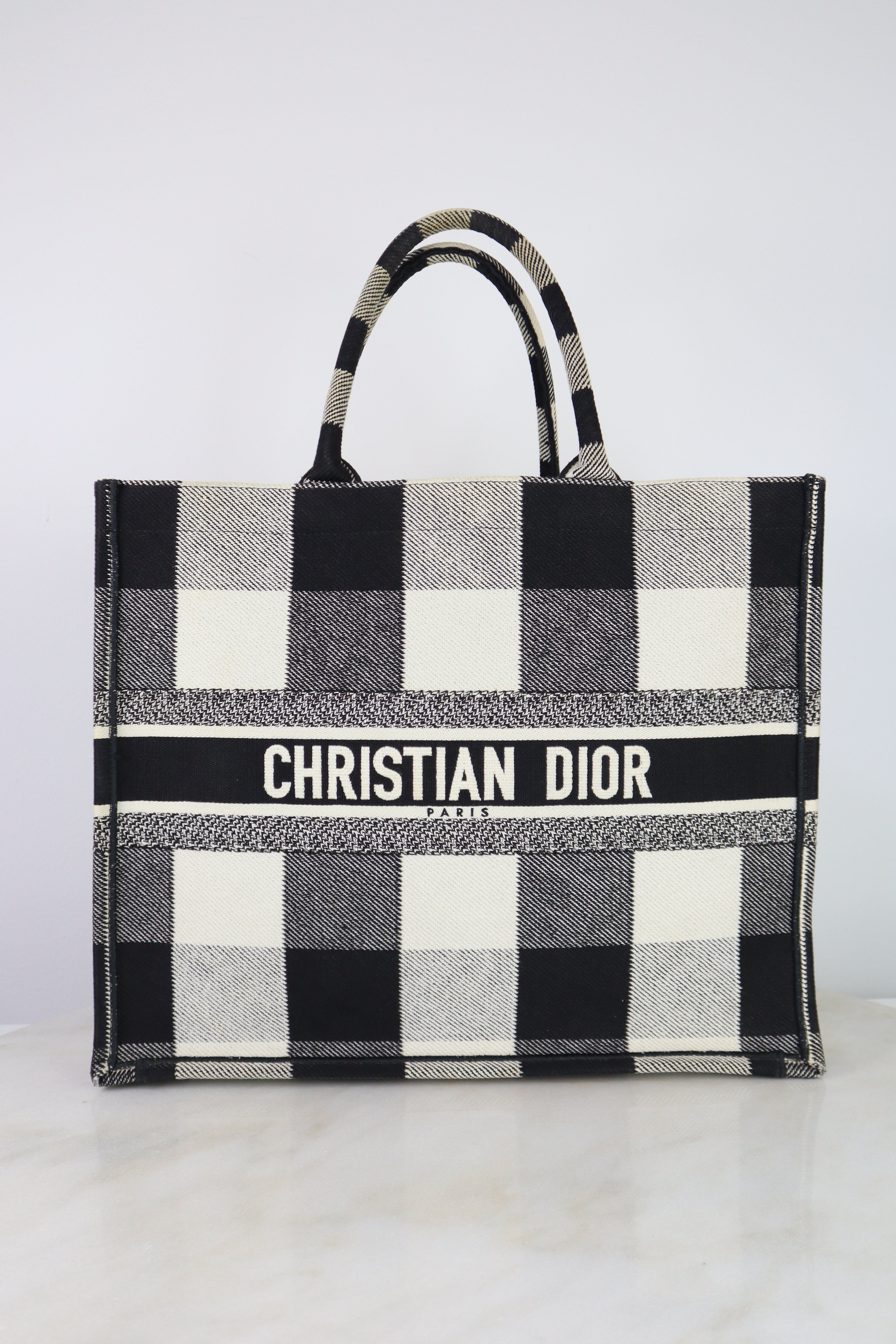 Christian Dior Tricolor Book Tote Bag