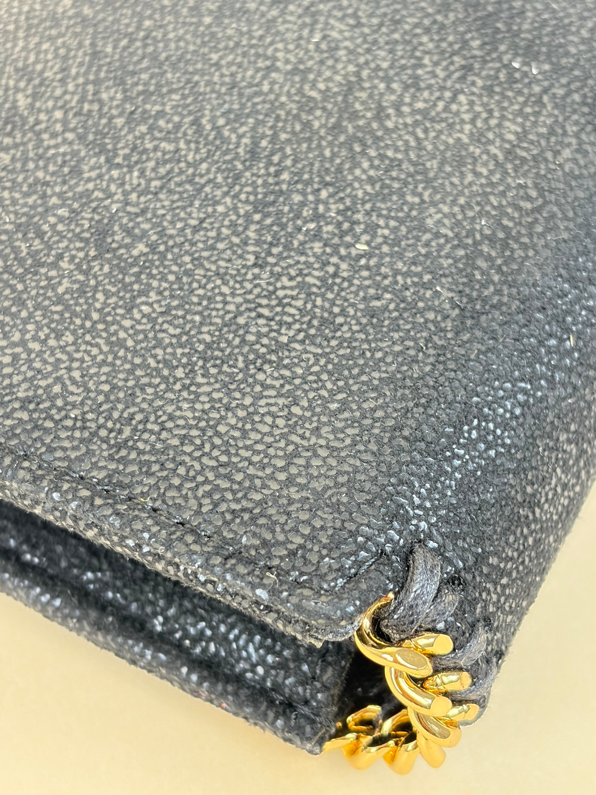 Stella McCartney black Falabella continental wok