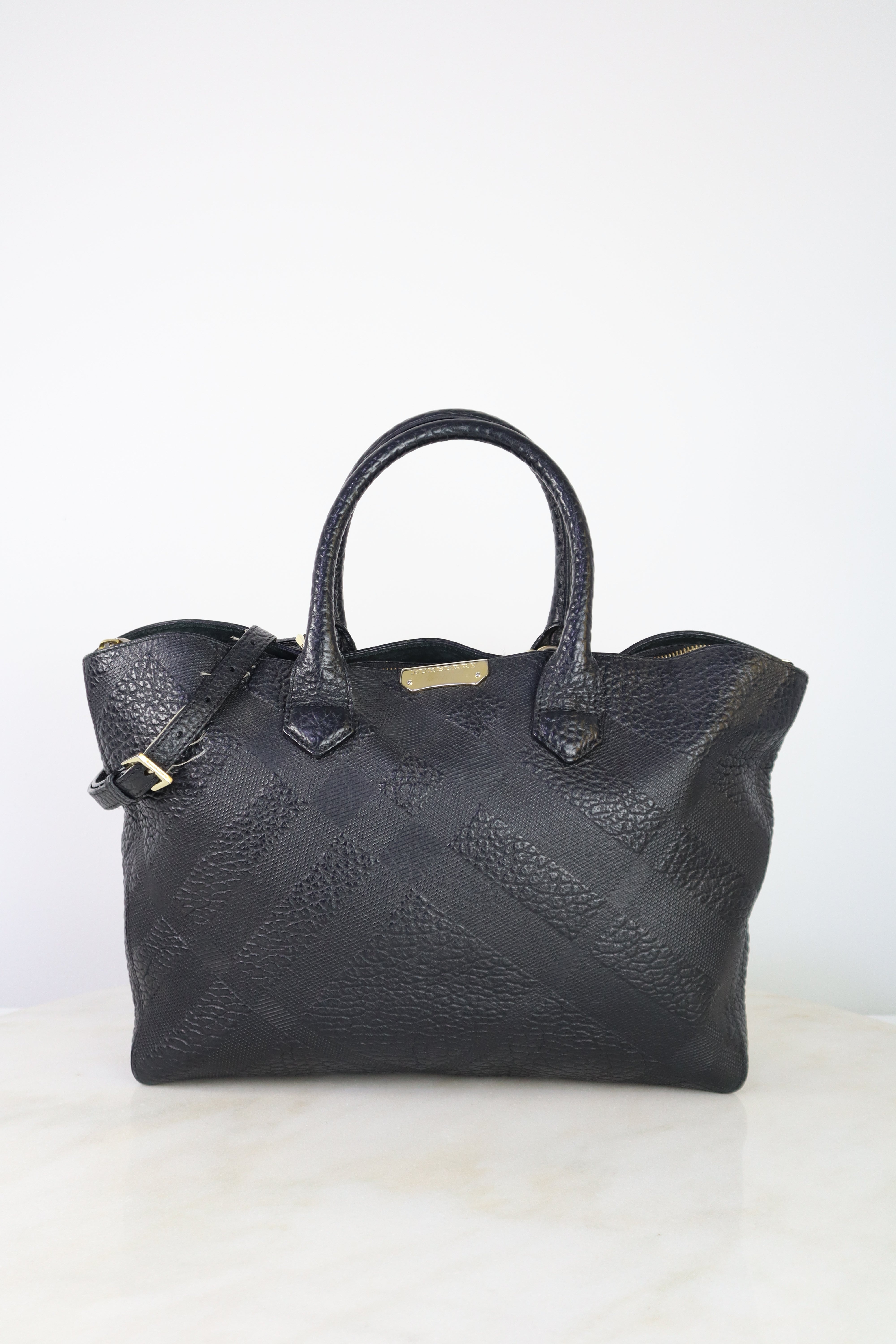 Burberry Black Dewsbury Tote Shoulder Bag