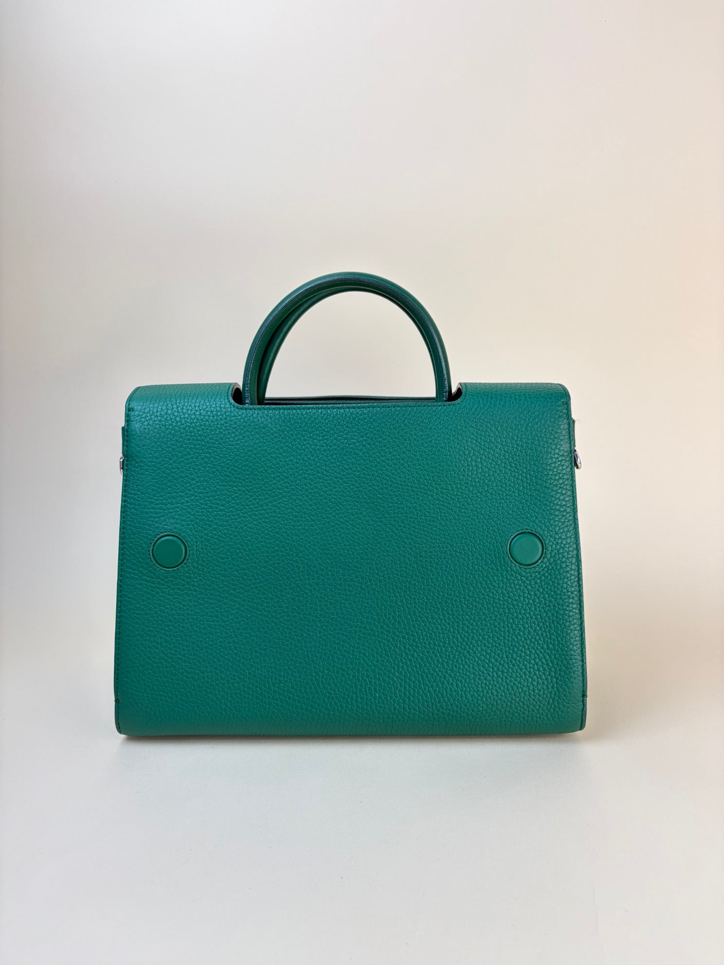 Christian Dior Green Diorever Medium Top Handle Bag with Strap