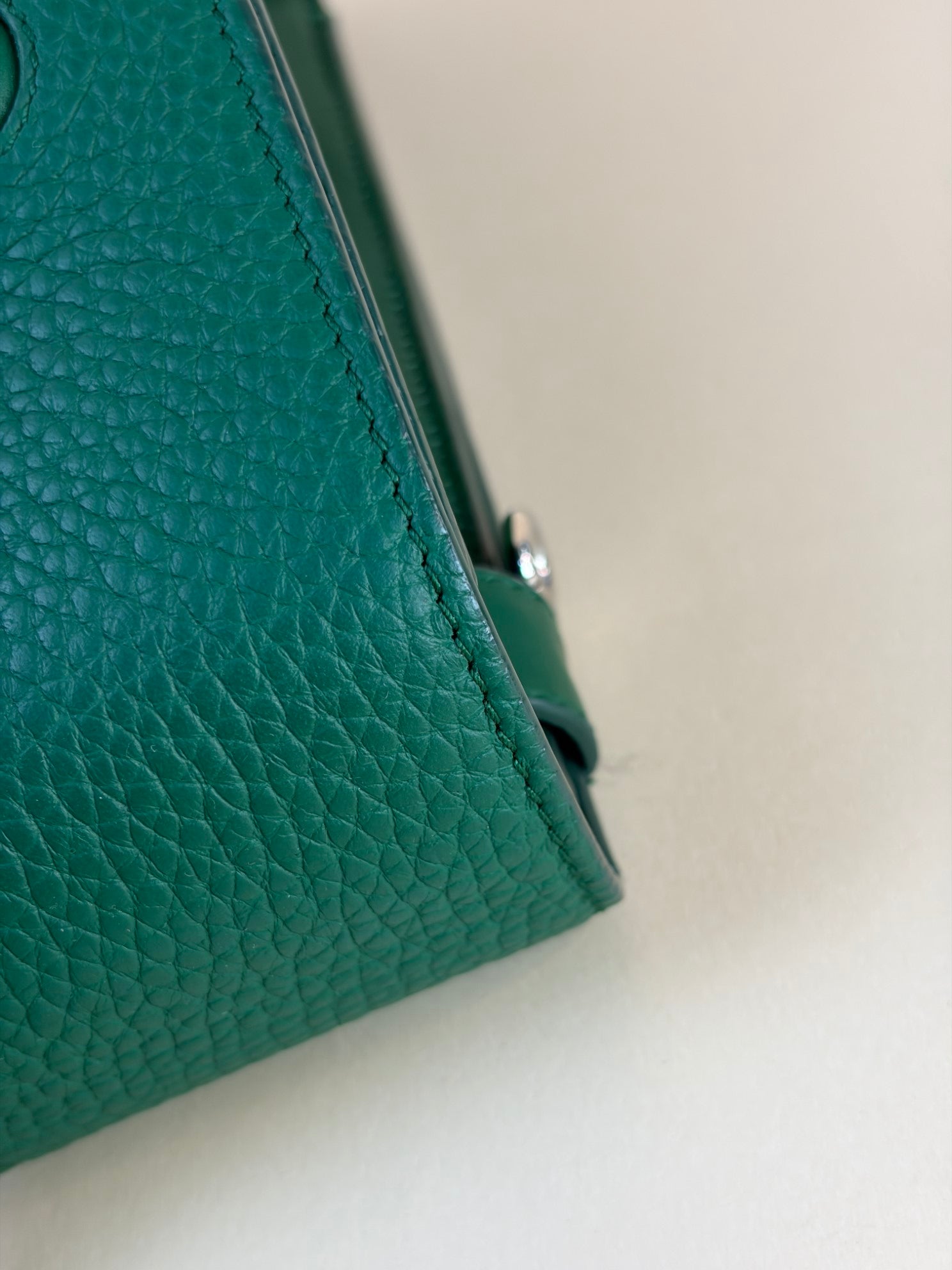 Christian Dior Green Diorever Medium Top Handle Bag with Strap