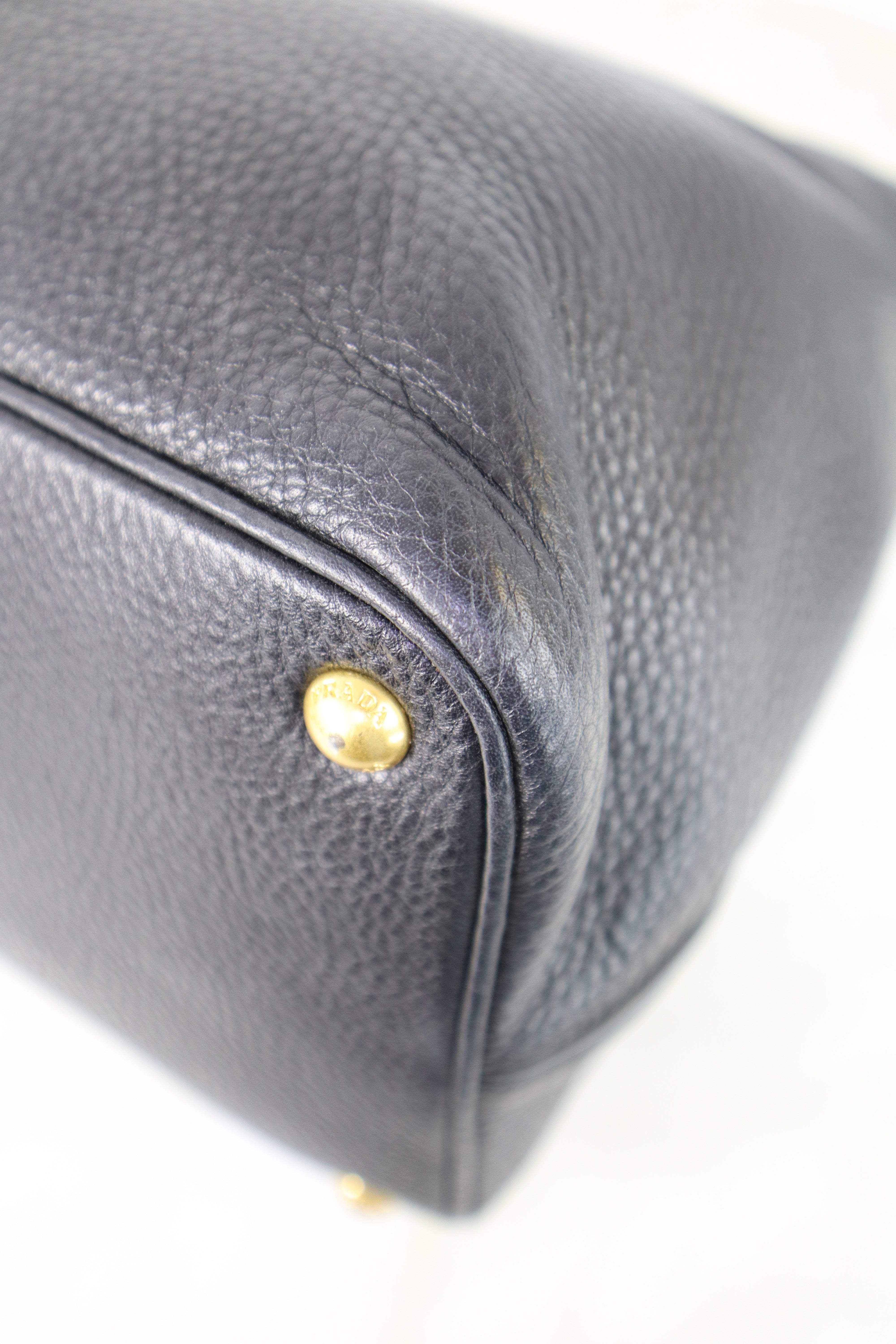 Prada Black Convertible Shopping Top Handle Bag