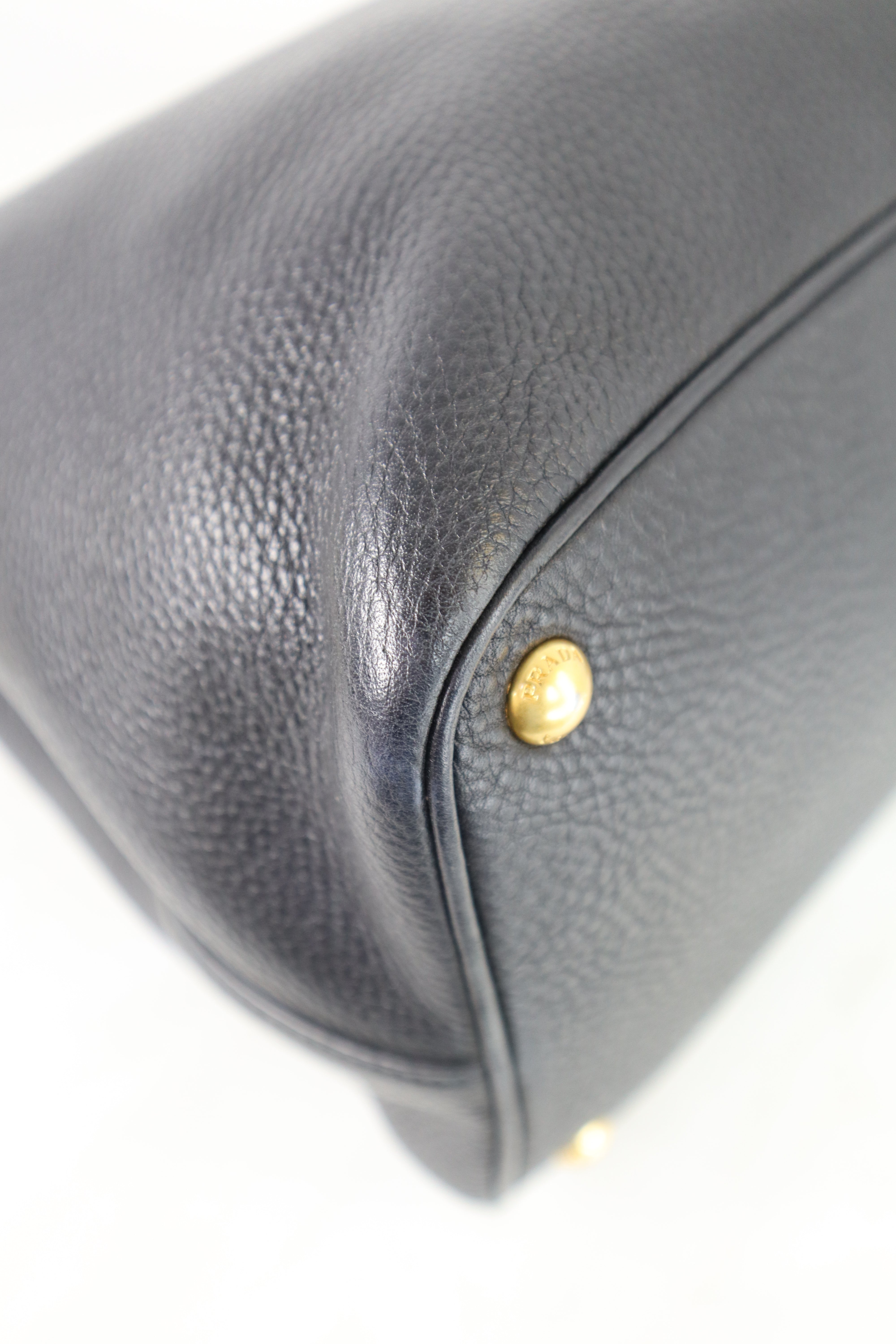 Prada Black Convertible Shopping Top Handle Bag
